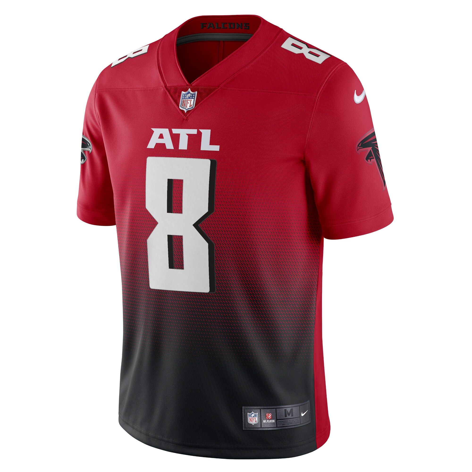 Alternative view of Atlanta Falcons Kyle Pitts Red Alternate #2 Atlanta Falcons Alternate Limited Jersey - Men's