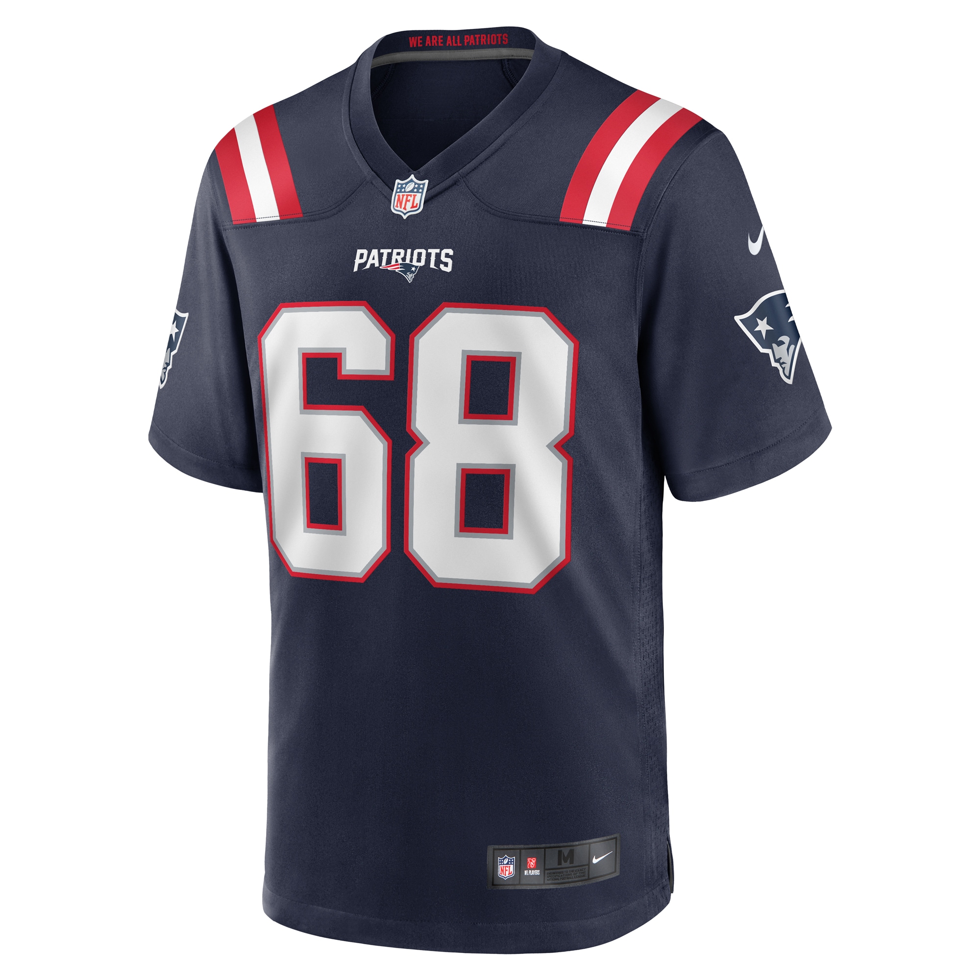 Alternative view of Atonio Mafi New England Patriots Game Jersey - Men's