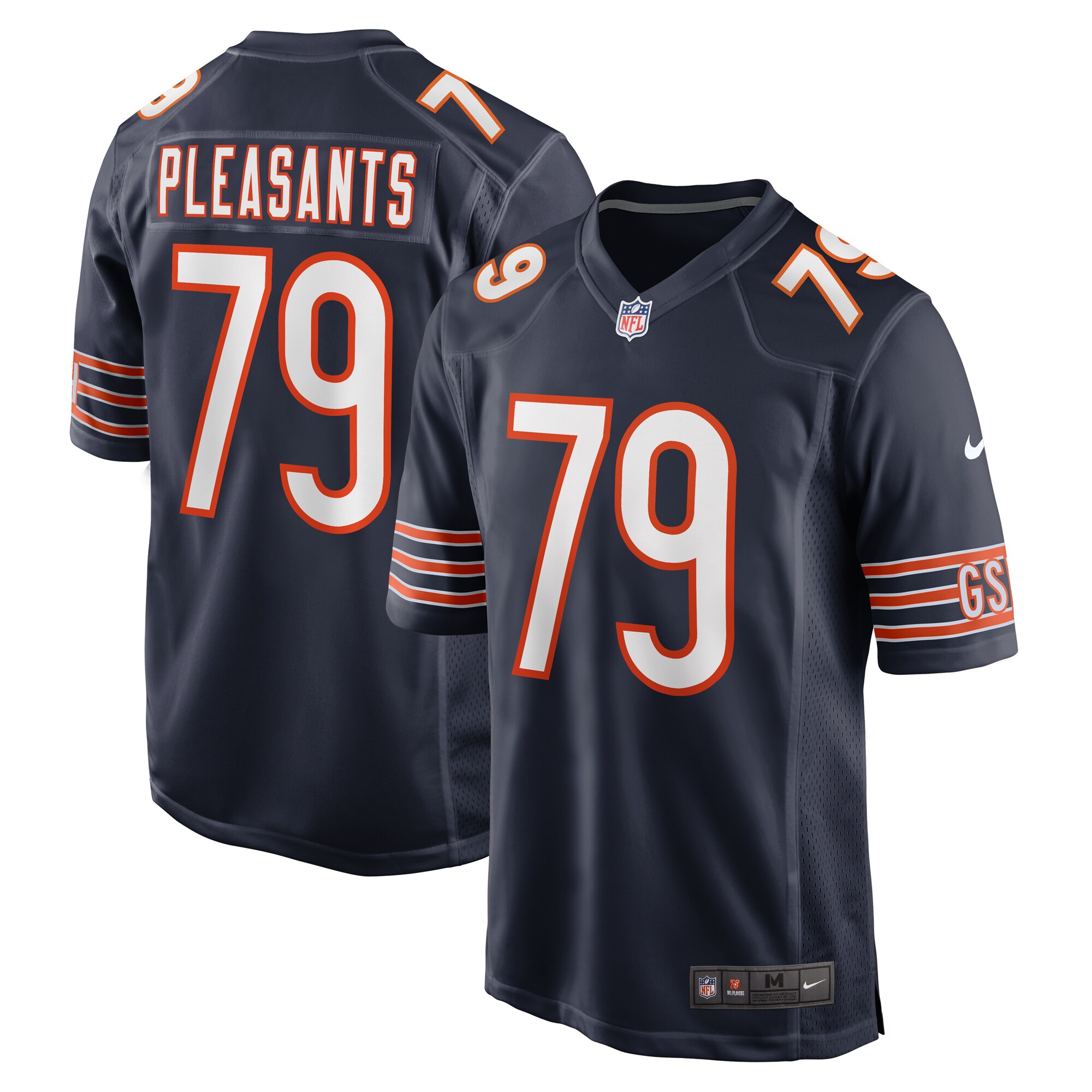 Austen Pleasants Chicago Bears Game Jersey - Men's