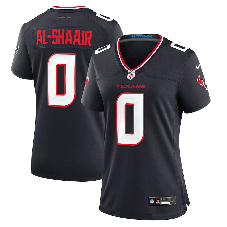 Azeez Al-Shaair #0 Houston Texans Game Jersey - Women's | Navy