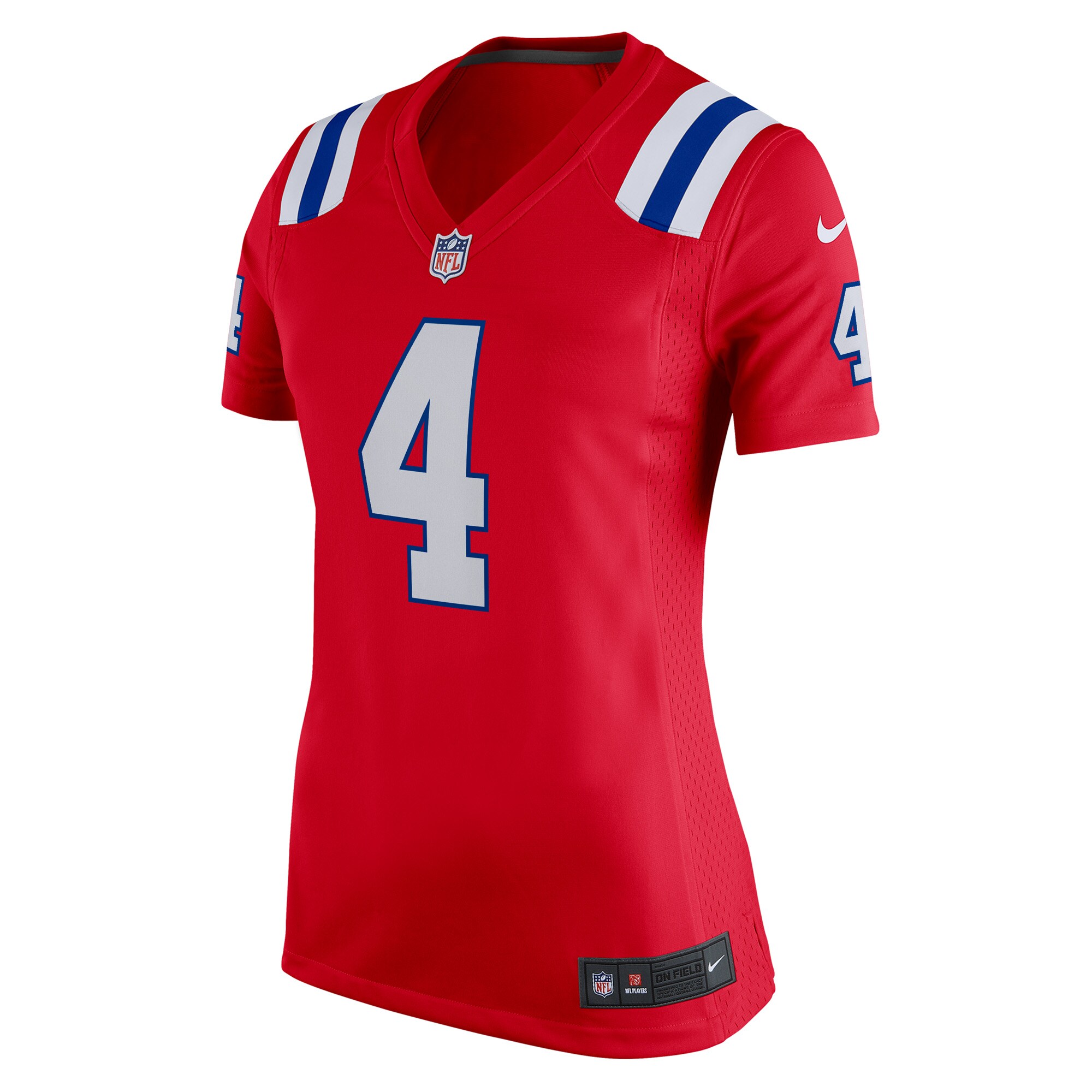 Alternative view of Bailey Zappe New England Patriots Alternate Game Jersey - Women's