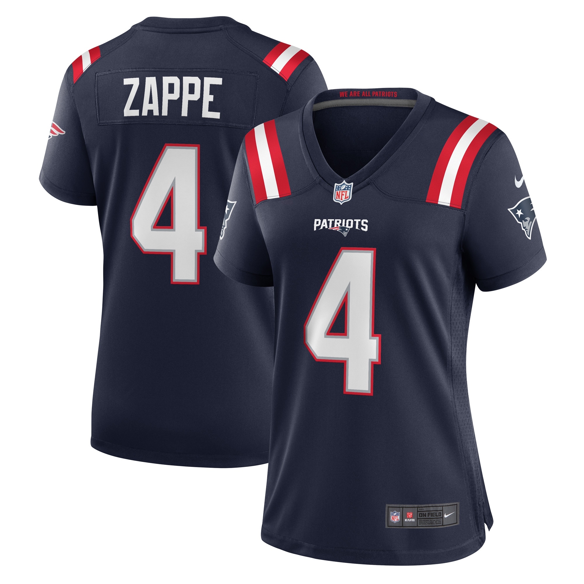 Bailey Zappe New England Patriots Game Jersey - Women's
