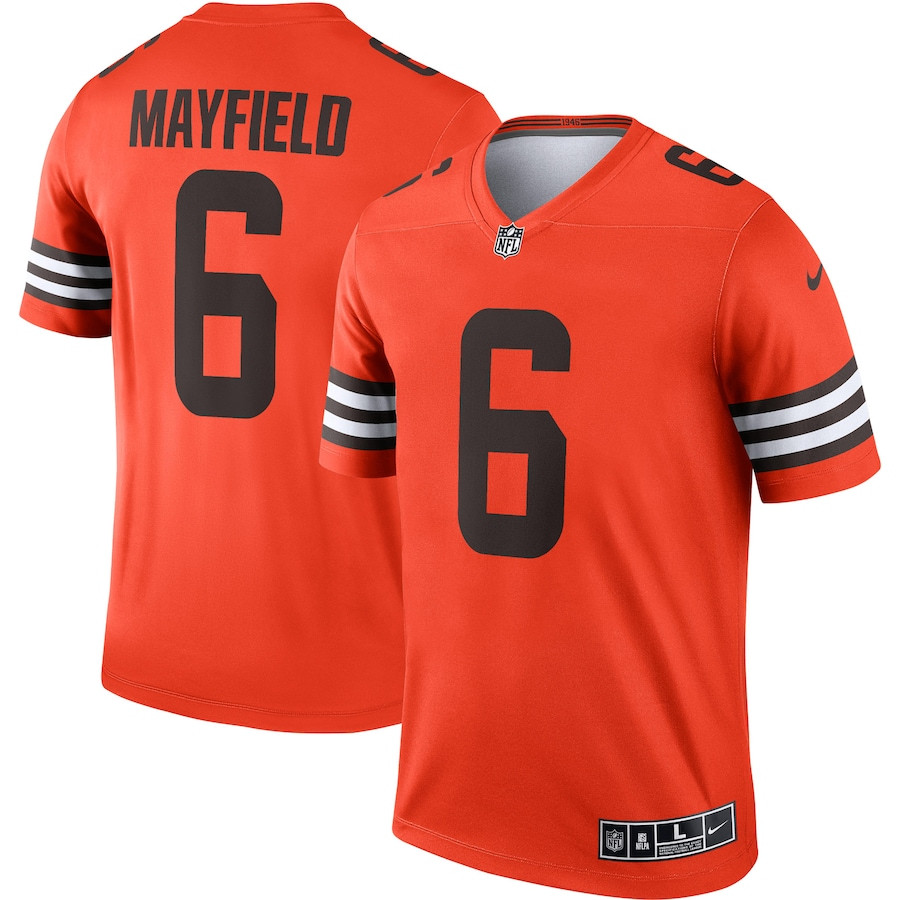 Baker Mayfield #6 Cleveland Browns Inverted Legend Jersey - Men's | Orange