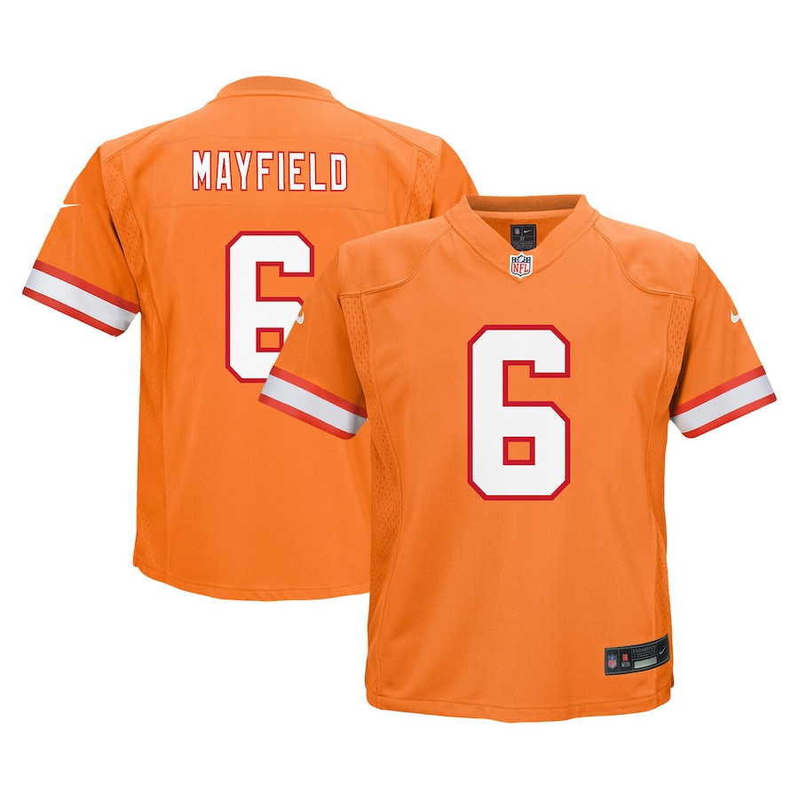 Baker Mayfield #6 Tampa Bay Buccaneers Game Jersey - Youth | Orange