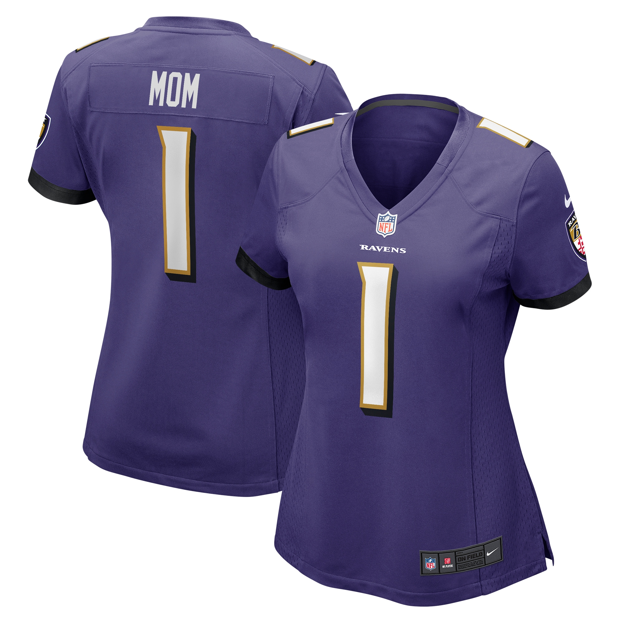 Baltimore Ravens Number #1 Baltimore Ravens Game Jersey - Women's