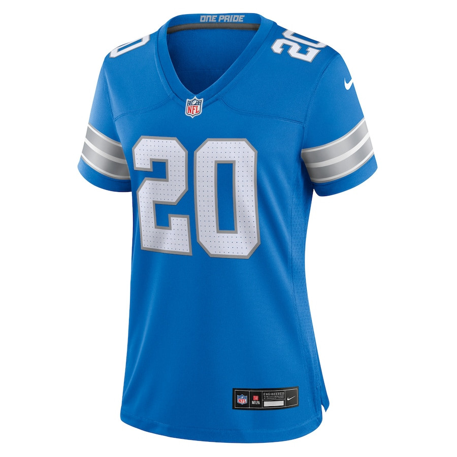 Alternative view of Barry Sanders #20 Detroit Lions Retired Player Game Jersey - Women's | Blue