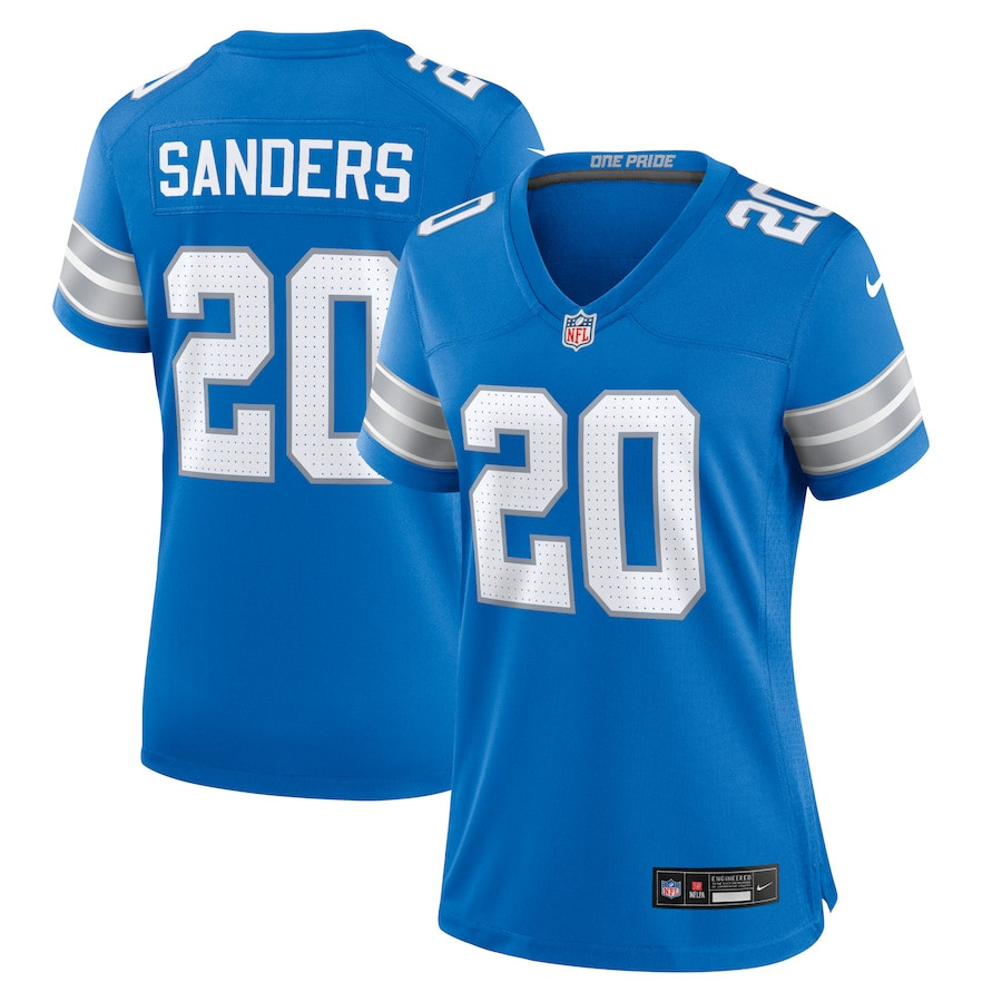 Barry Sanders #20 Detroit Lions Retired Player Game Jersey - Women's | Blue