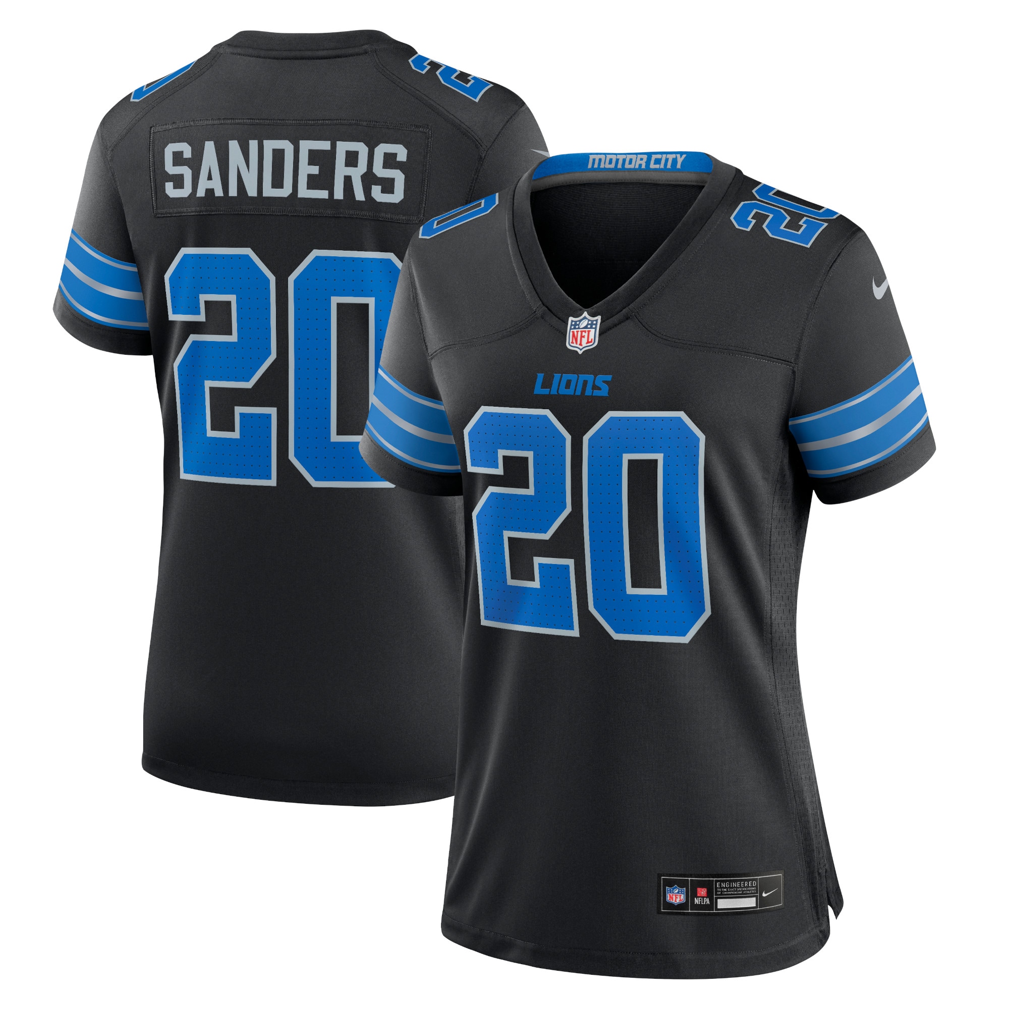 Barry Sanders Detroit Lions 2nd Alternate Game Jersey - Women's
