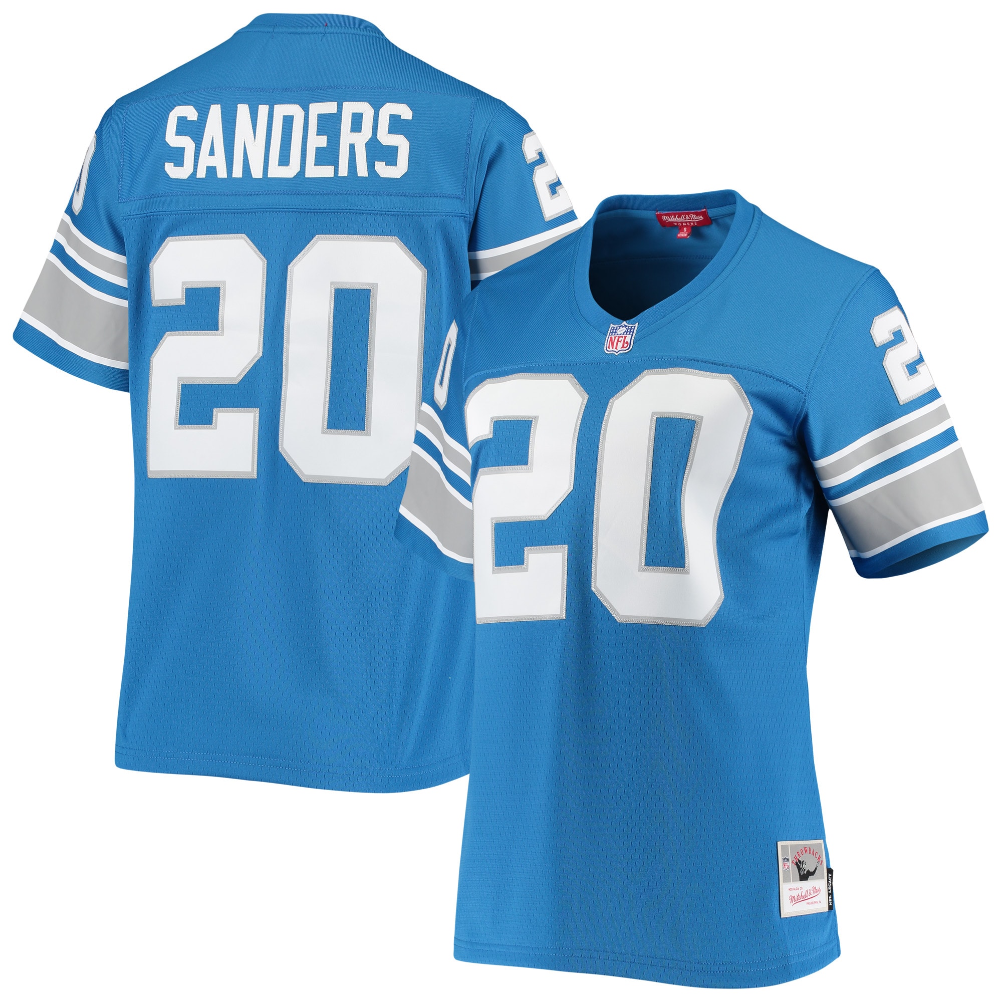 Barry Sanders Mitchell & Ness Detroit Lions Game Jersey - Women's
