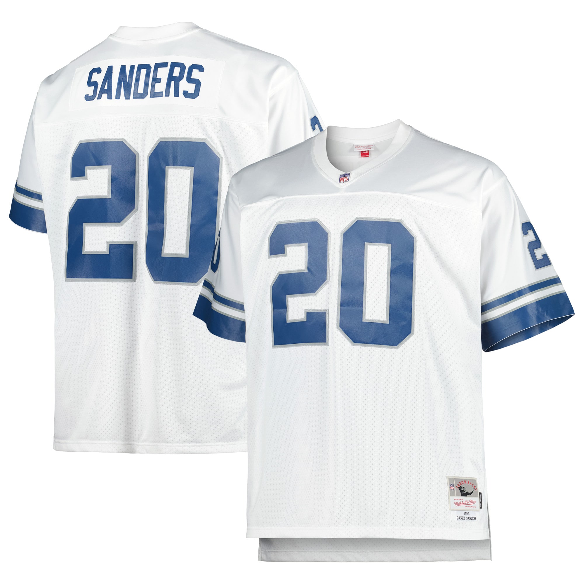 Barry Sanders Mitchell & Ness Detroit Lions Retired Player Game Jersey - Men's