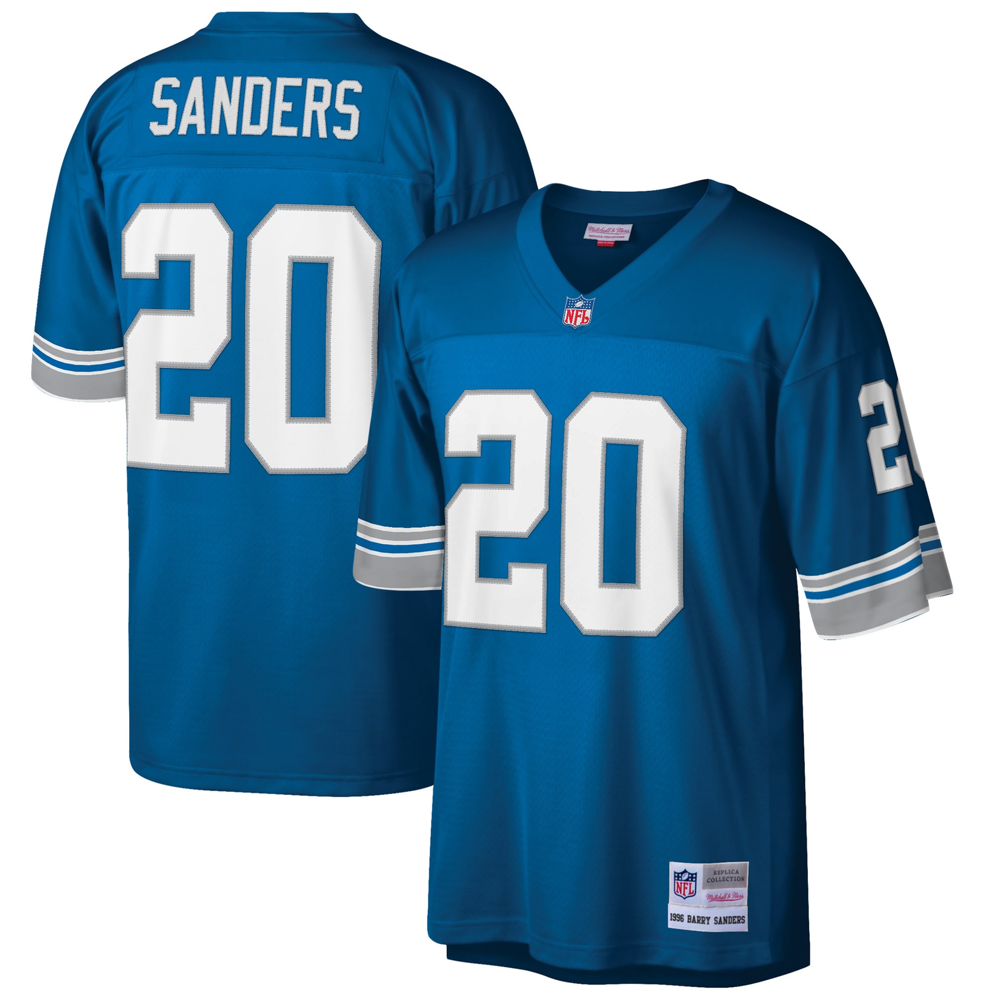 Barry Sanders Mitchell & Ness Detroit Lions Retired Player Game Jersey - Men's