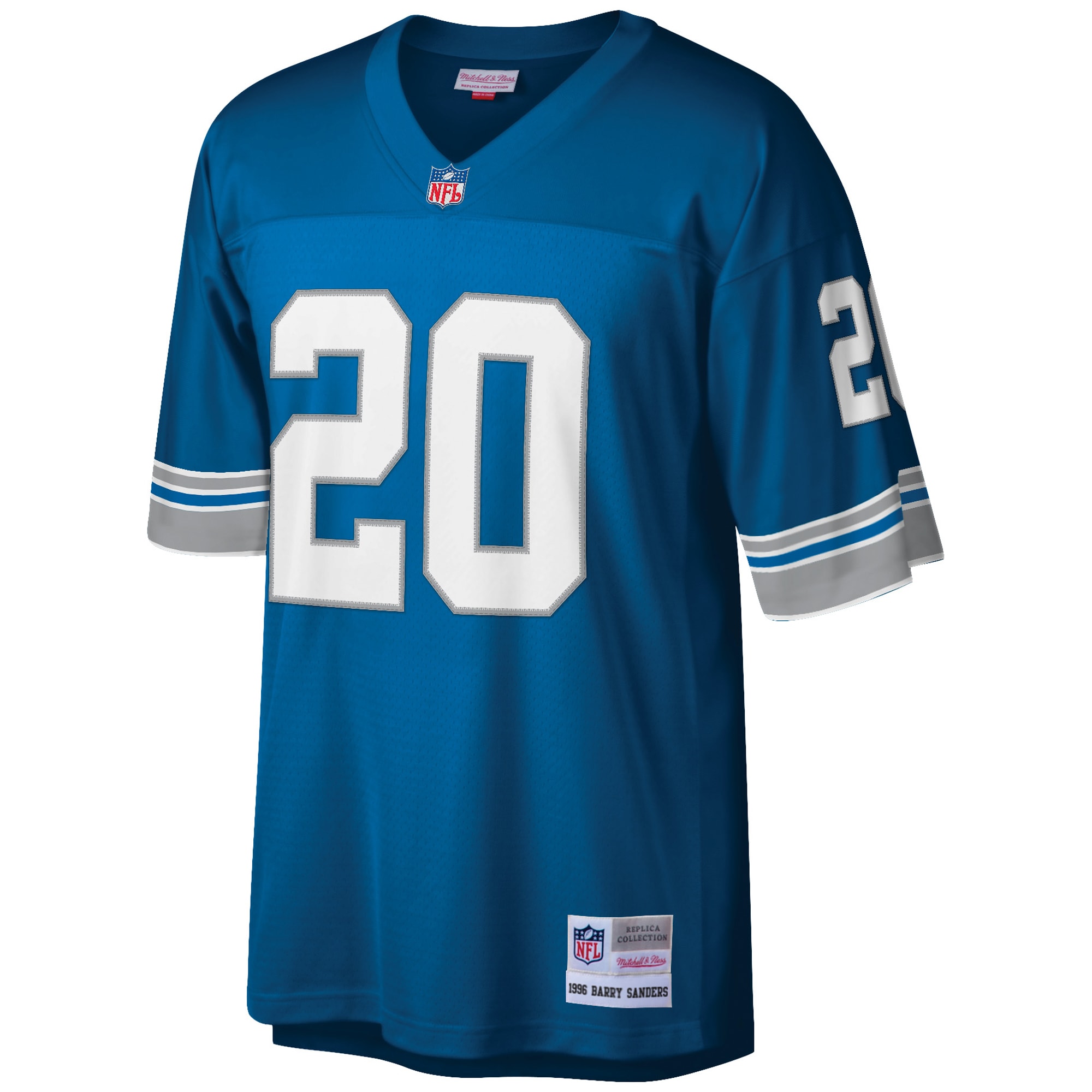 Alternative view of Barry Sanders Mitchell & Ness Detroit Lions Retired Player Game Jersey - Men's