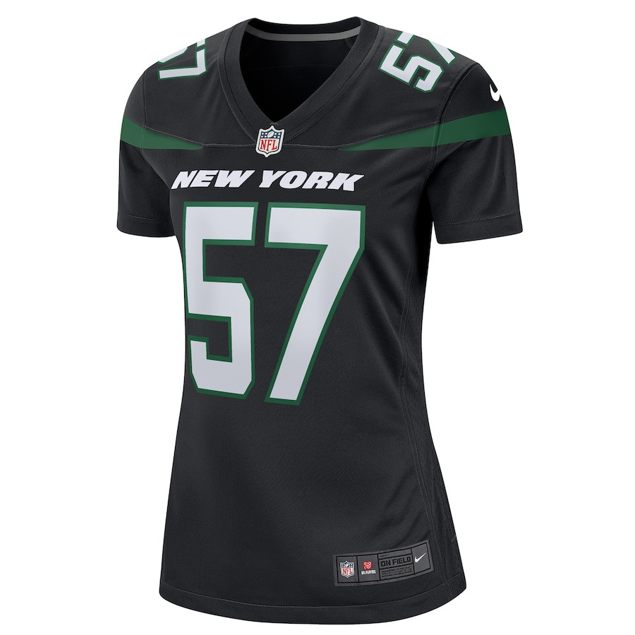 Alternative view of Bart Scott #57 New York Jets Game Jersey - Women's | Black