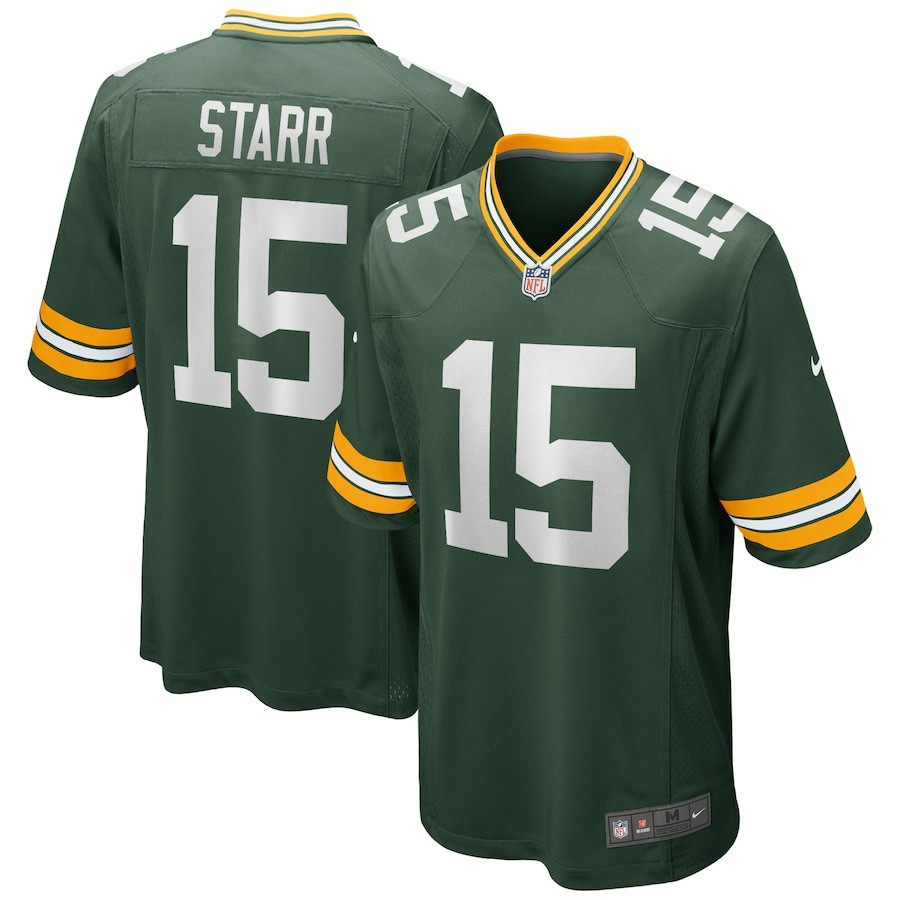 Bart Starr #15 Green Bay Packers Game Jersey - Men's | Green
