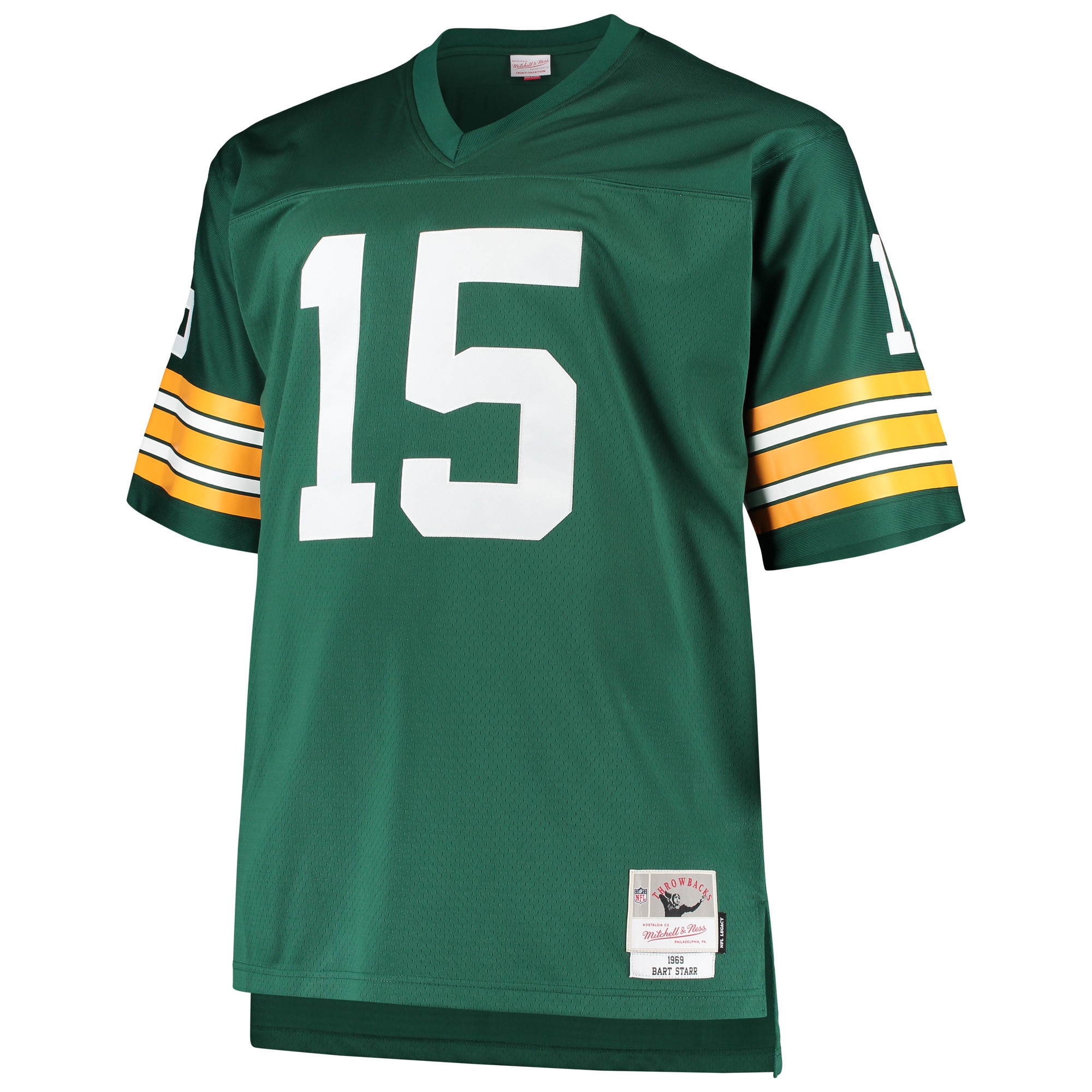 Alternative view of Bart Starr Mitchell & Ness Green Bay Packers Retired Player Game Jersey - Men's