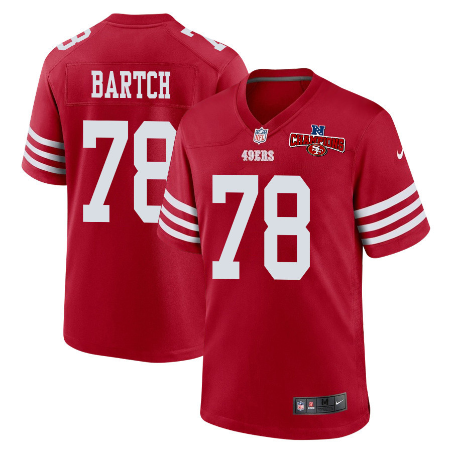 Ben Bartch #78 San Francisco 49ers Game Jersey - Men's | Scarlet