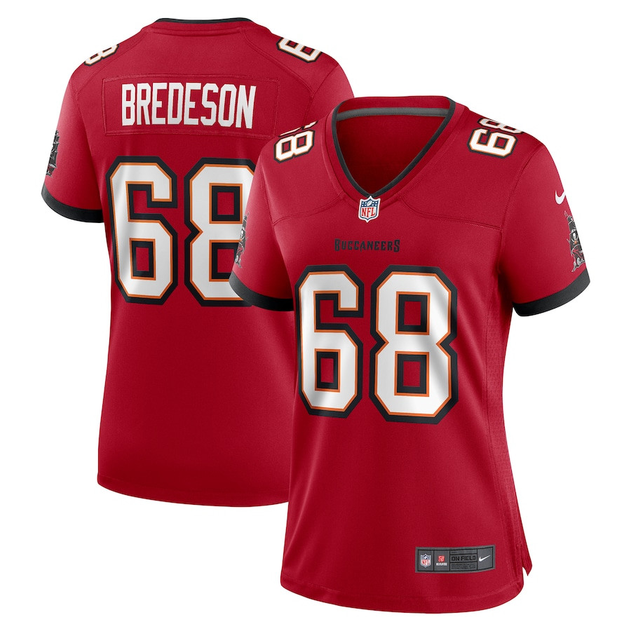 Ben Bredeson #68 Tampa Bay Buccaneers Game Jersey - Women's | Red