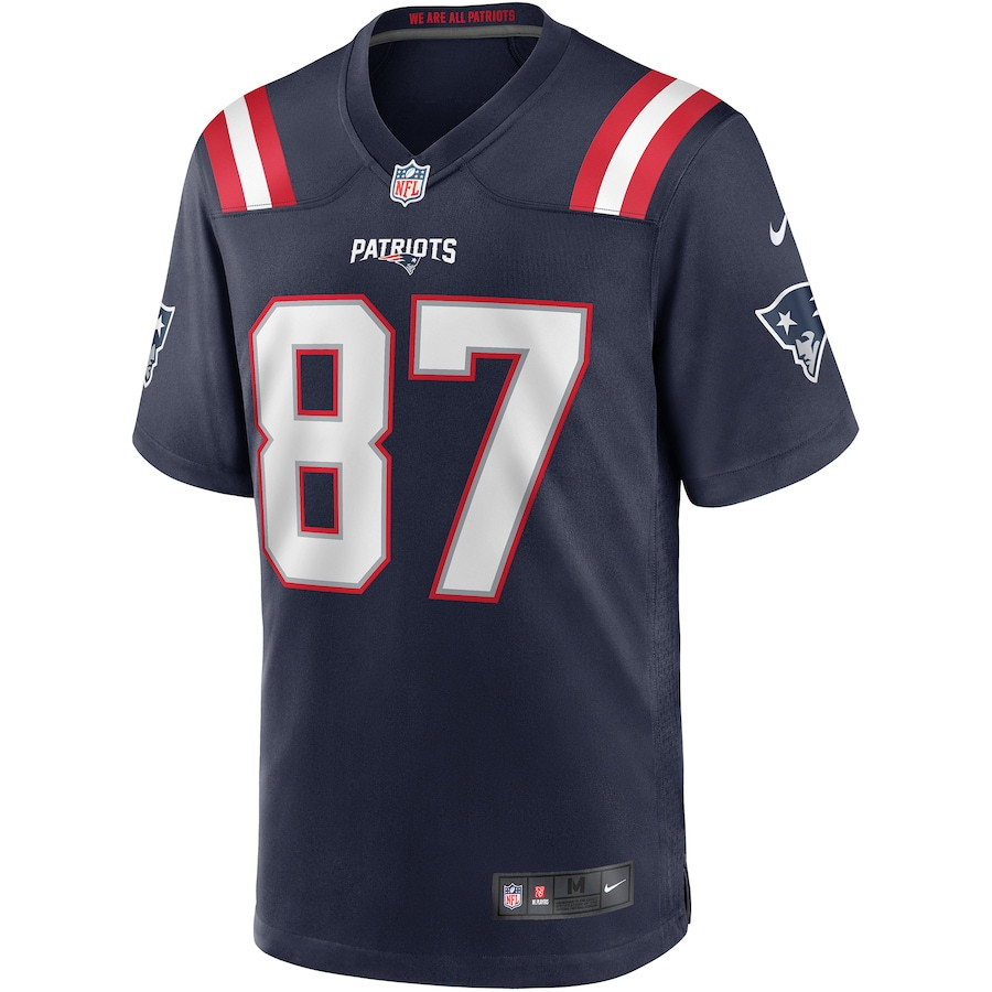 Alternative view of Ben Coates #87 New England Patriots Game Jersey - Men's | Navy