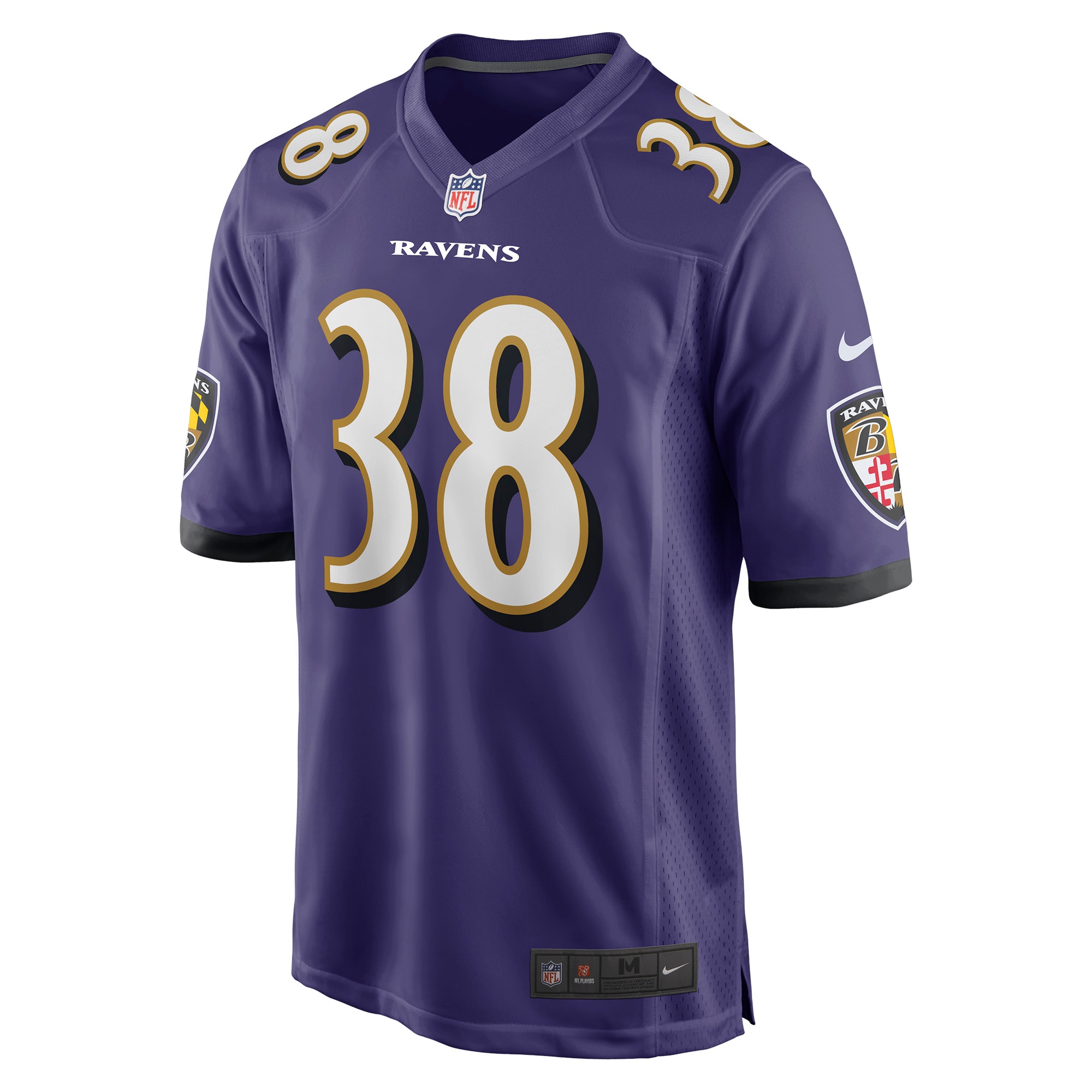 Alternative view of Ben Mason Baltimore Ravens Game Jersey - Men's