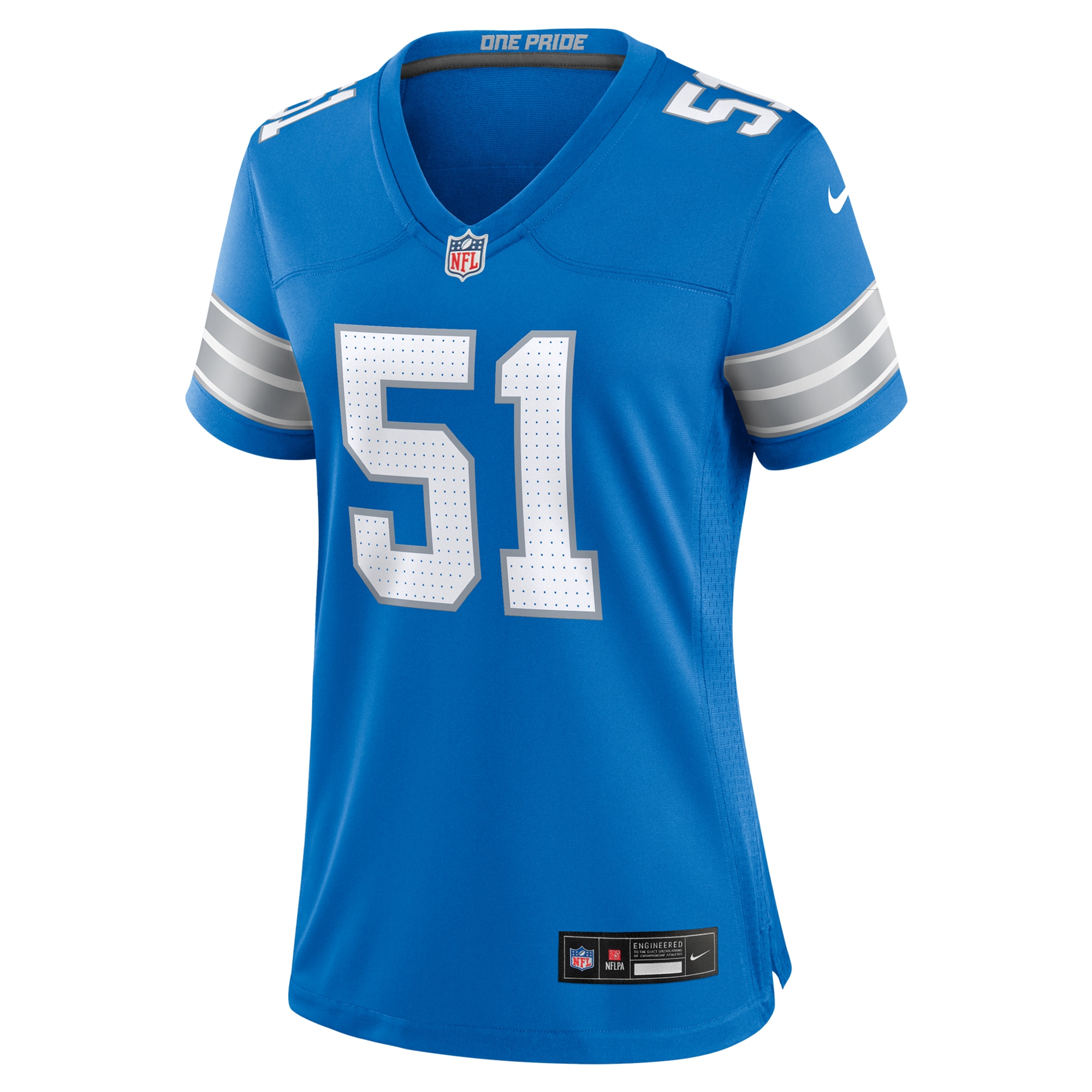 Alternative view of Ben Niemann Detroit Lions Game Jersey - Women's
