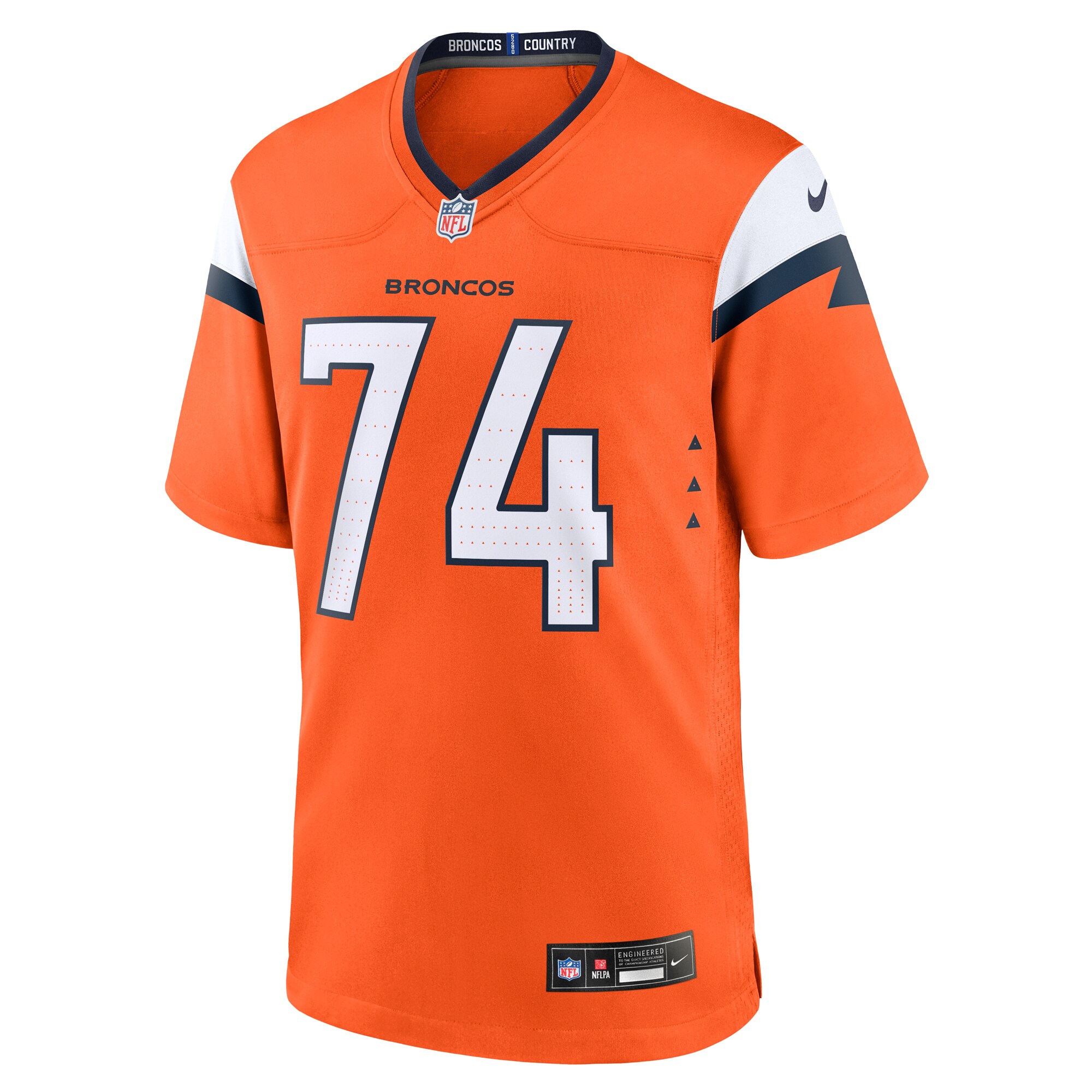 Alternative view of Ben Powers Denver Broncos Game Jersey - Men's