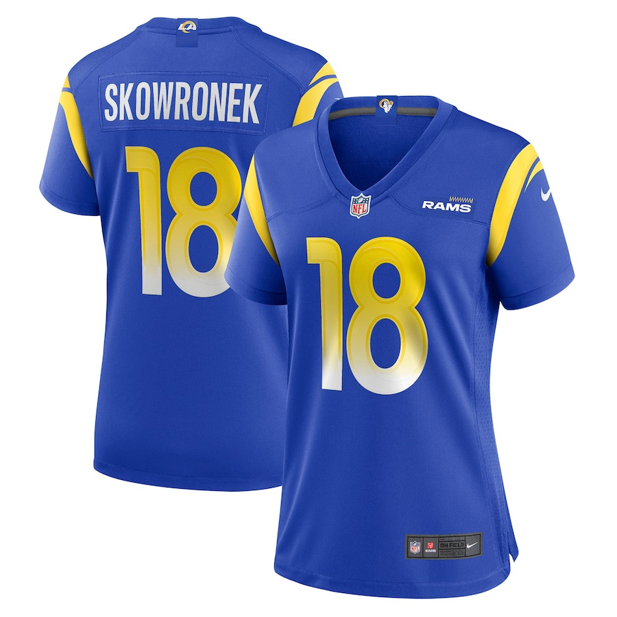 Ben Skowronek #18 Los Angeles Rams Game Jersey - Women's | Royal