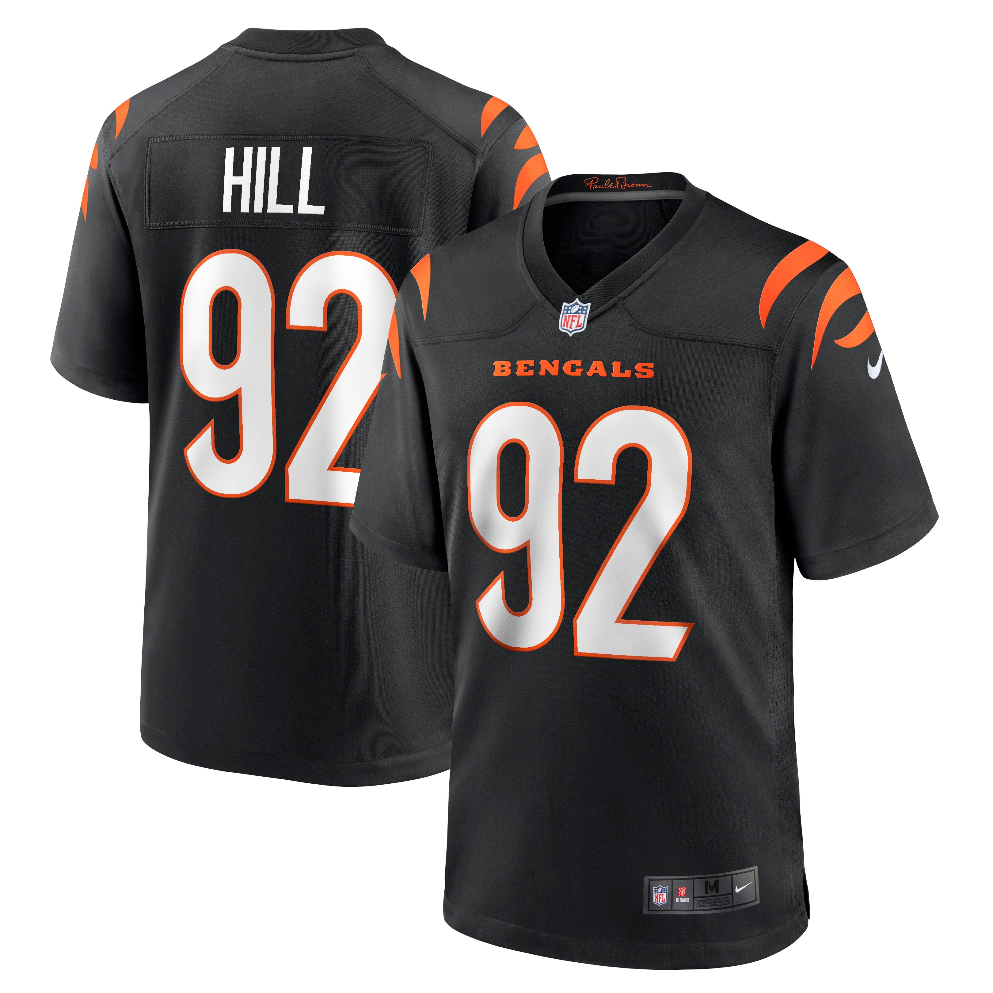 B.J. Hill Cincinnati Bengals Game Jersey - Men's