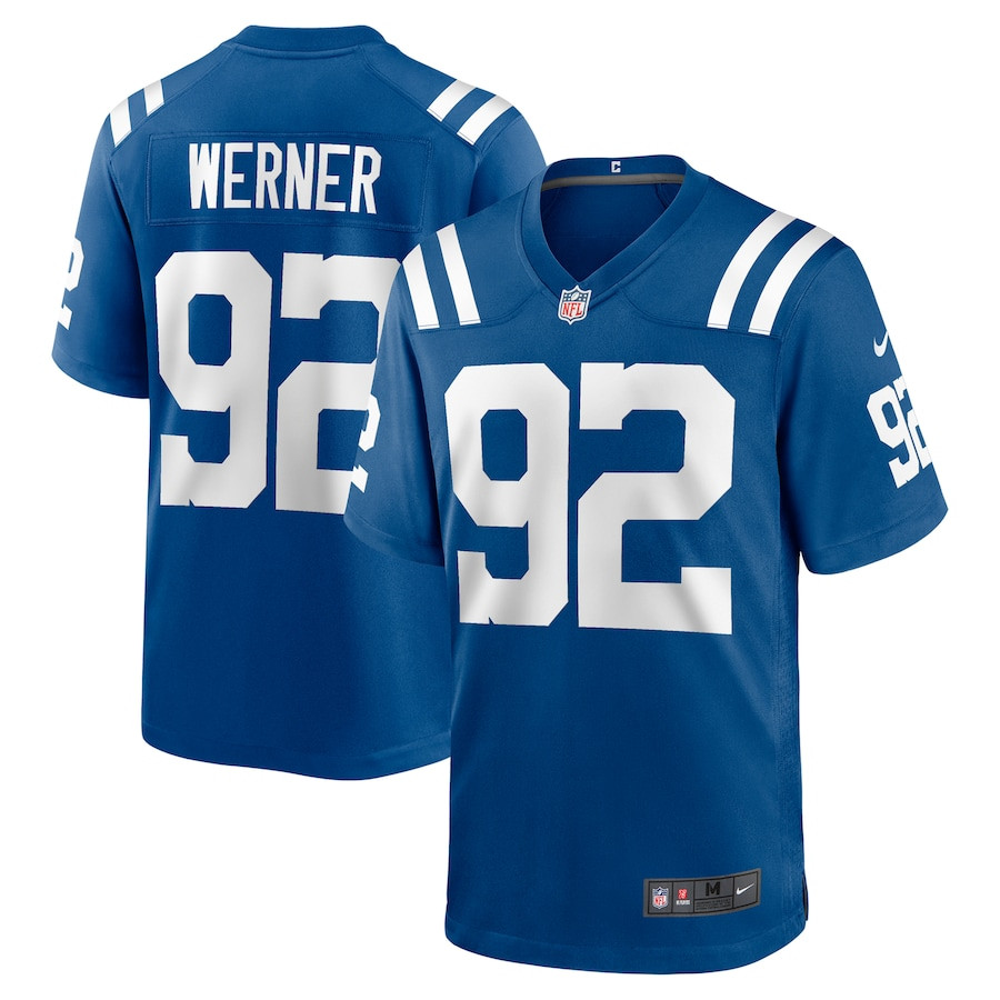 Bjoern Werner #92 Indianapolis Colts Retired Player Game Jersey - Men's | Royal
