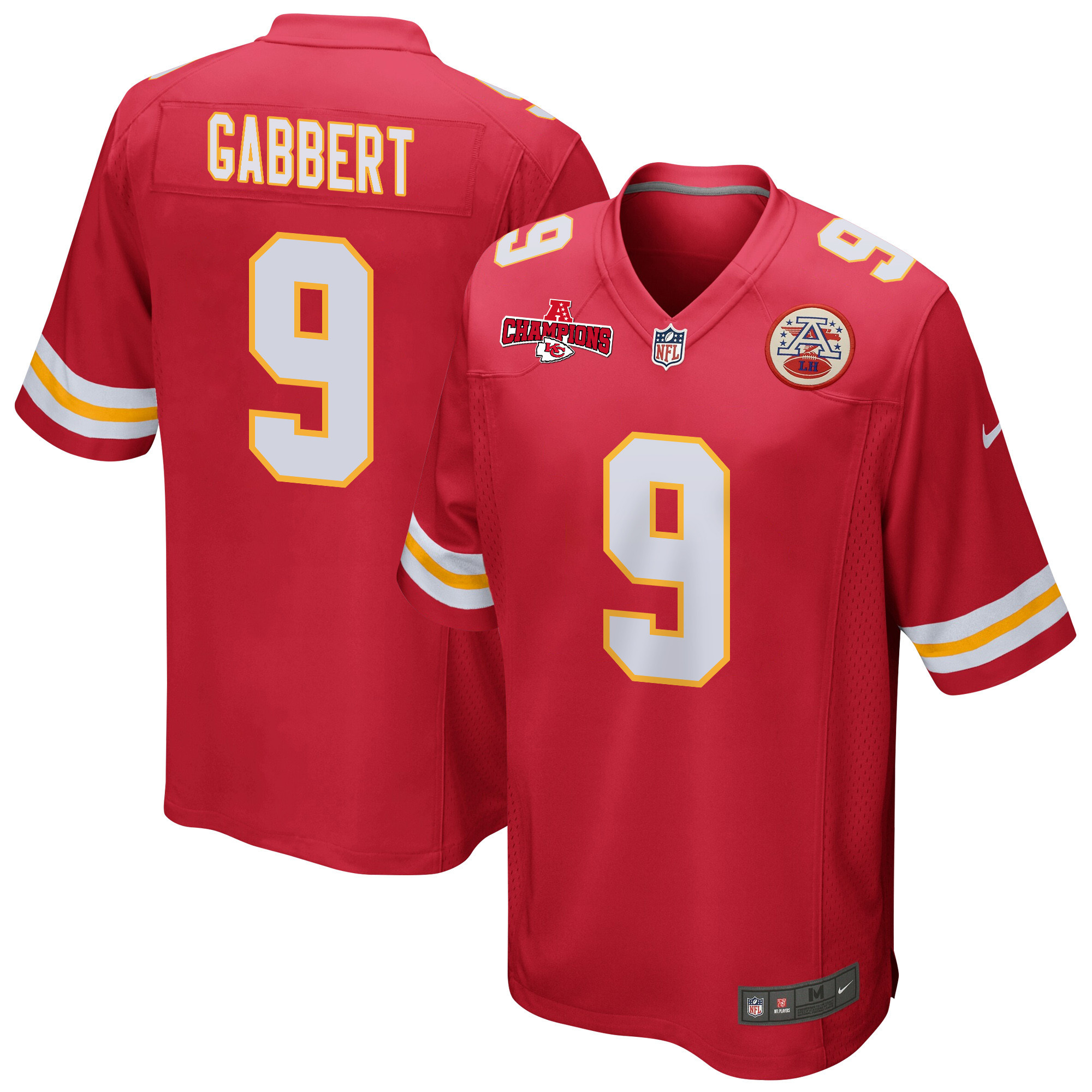 Blaine Gabbert #9 Kansas City Chiefs Game Jersey - Men's | Red