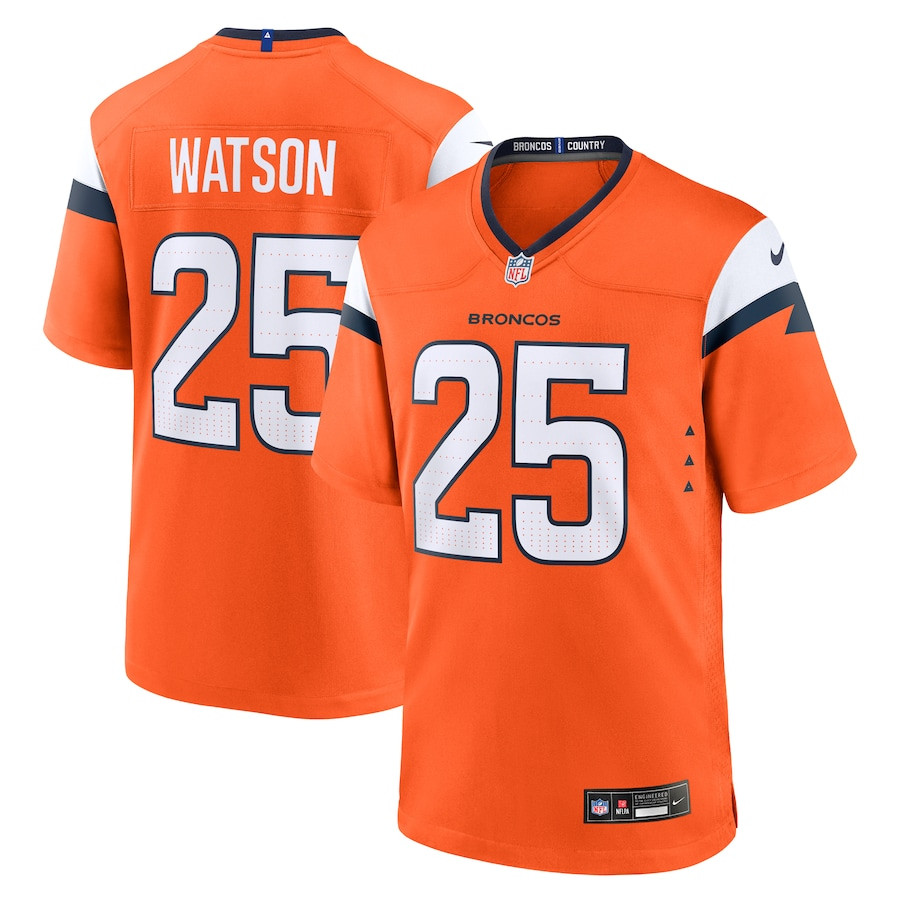 Blake Watson #25 Denver Broncos Game Jersey - Men's | Orange