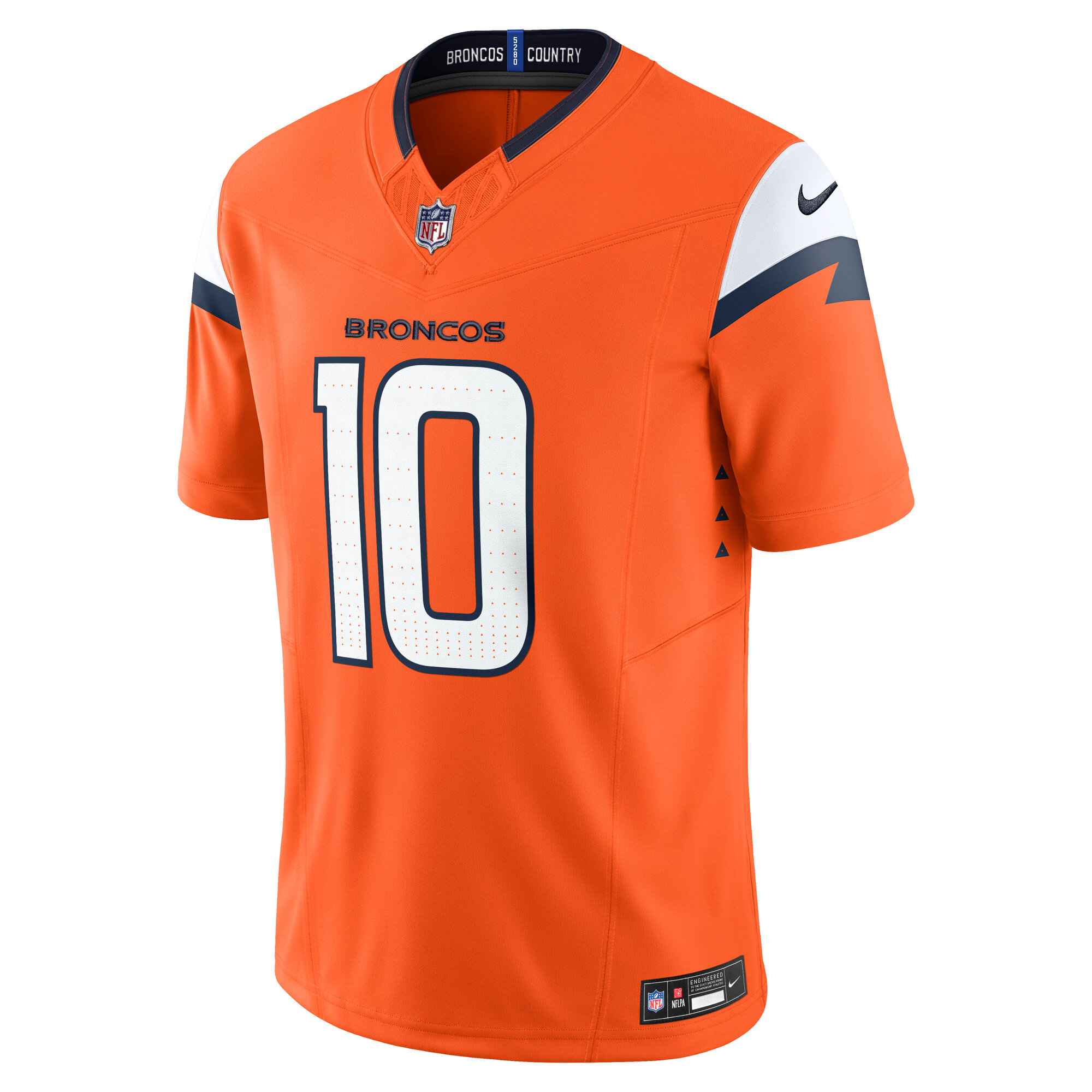 Alternative view of Bo Nix Denver Broncos Vapor F.U.S.E. Limited Jersey - Men's