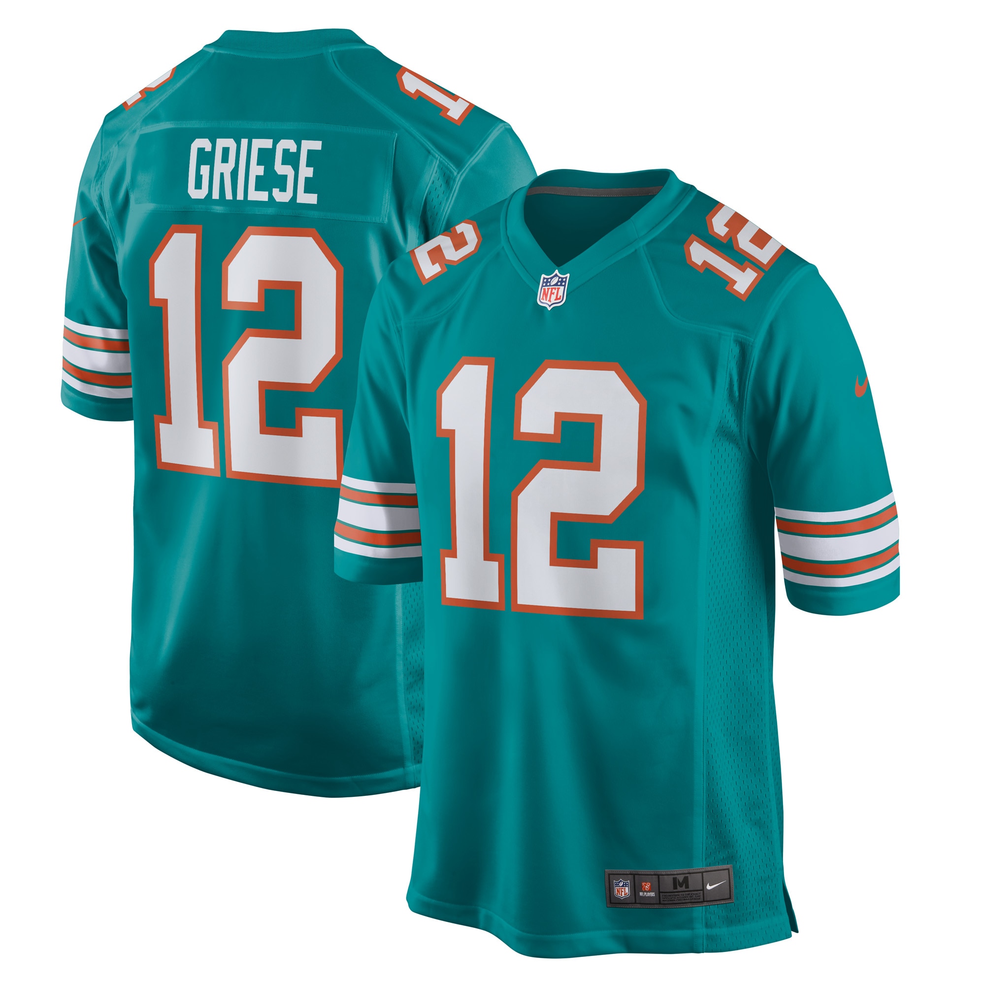 Bob Griese Miami Dolphins Retired Player Game Jersey - Men's