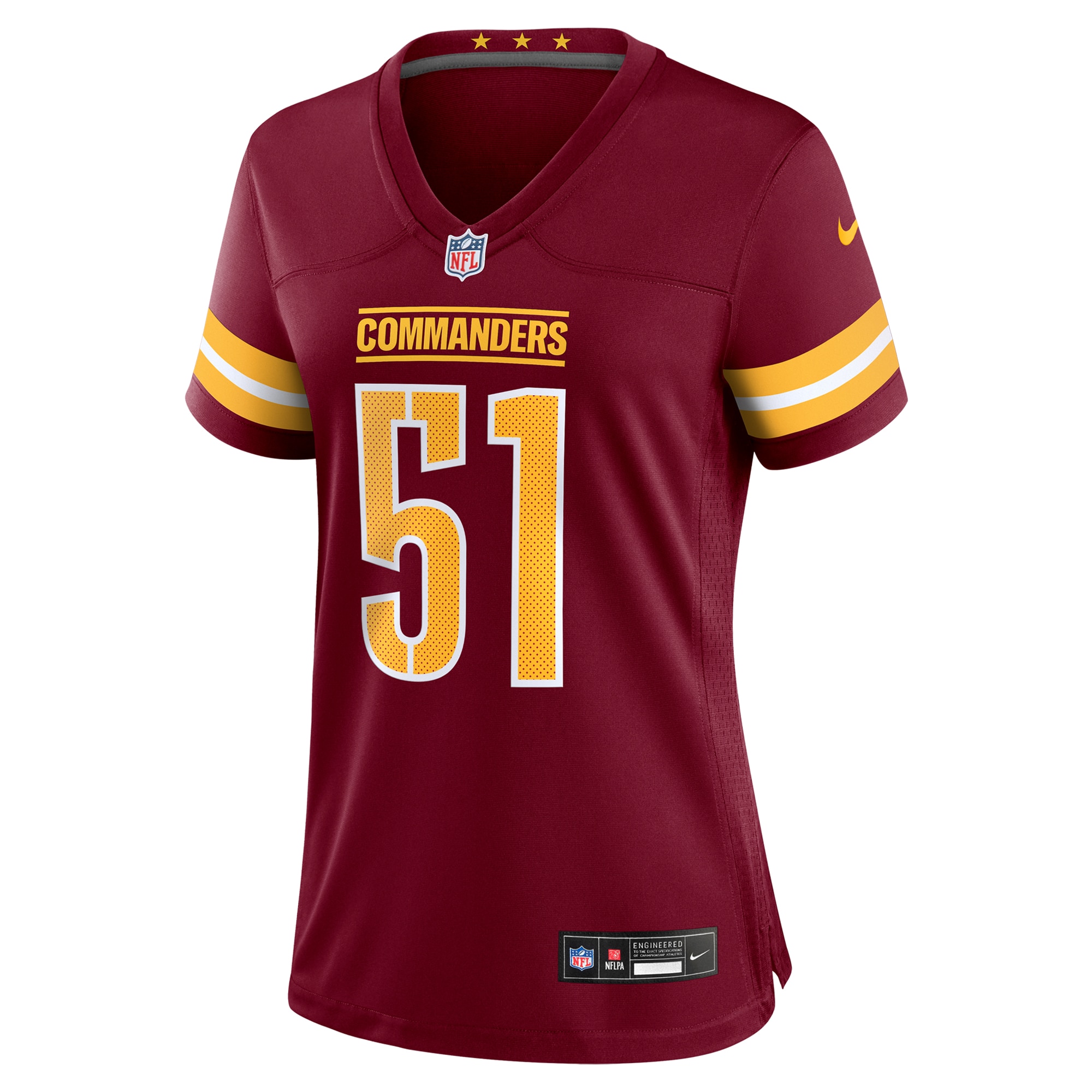 Alternative view of Bobby Hart Washington Commanders Game Jersey - Women's