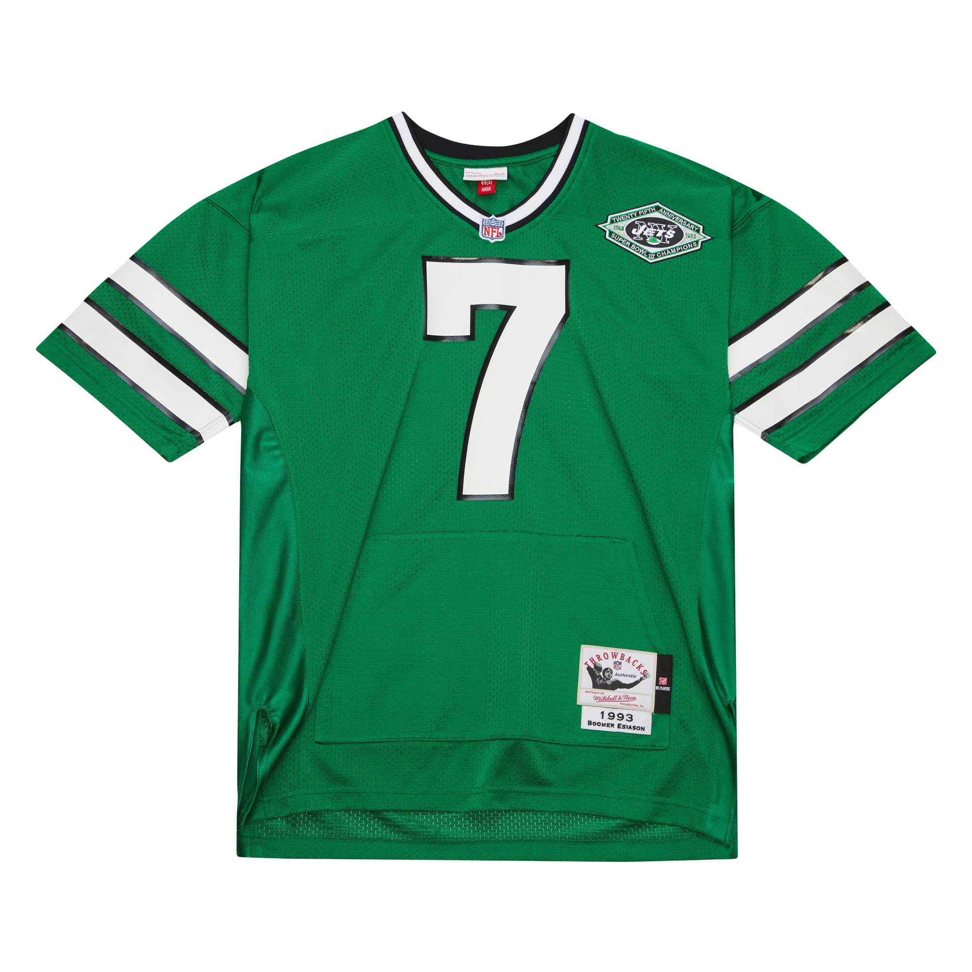 Alternative view of Boomer Esiason Mitchell & Ness New York Jets Throwback Game Jersey - Men's