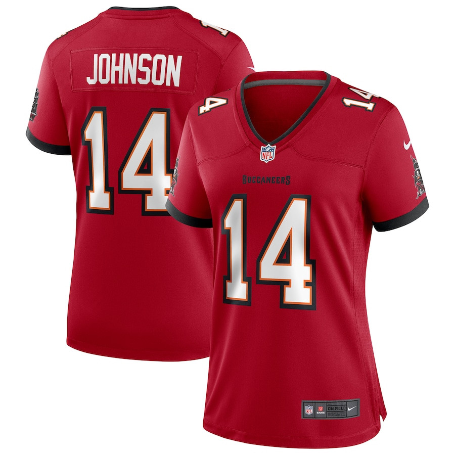 Brad Johnson #14 Tampa Bay Buccaneers Game Jersey - Women's | Red