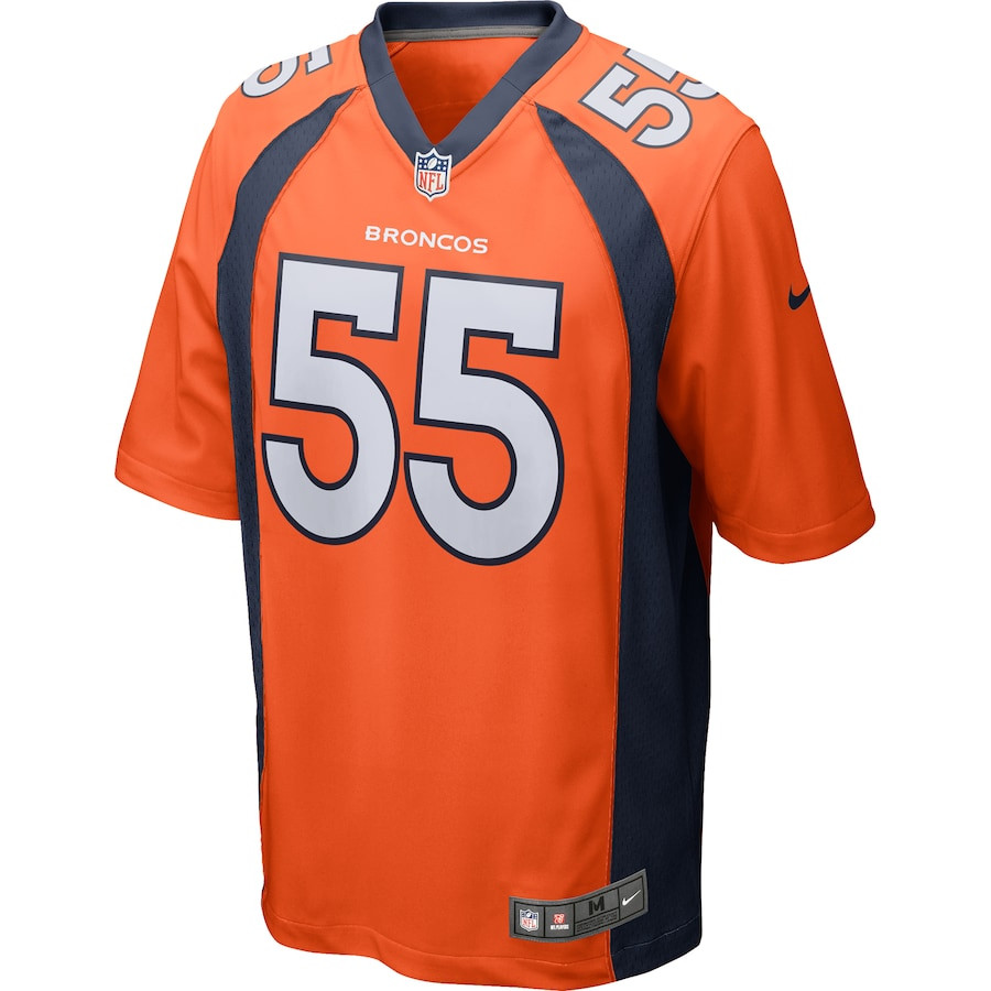 Alternative view of Bradley Chubb #55 Denver Broncos Game Jersey - Men's | Orange
