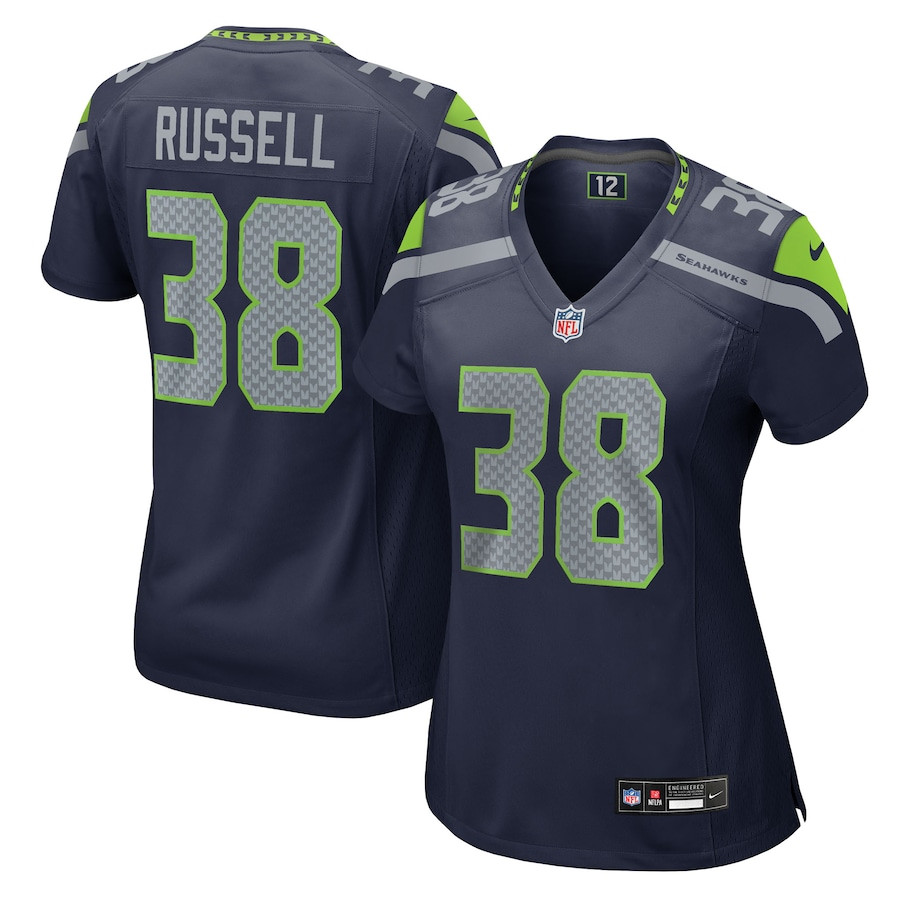 Brady Russell #38 Seattle Seahawks Game Jersey - Women's | College Navy
