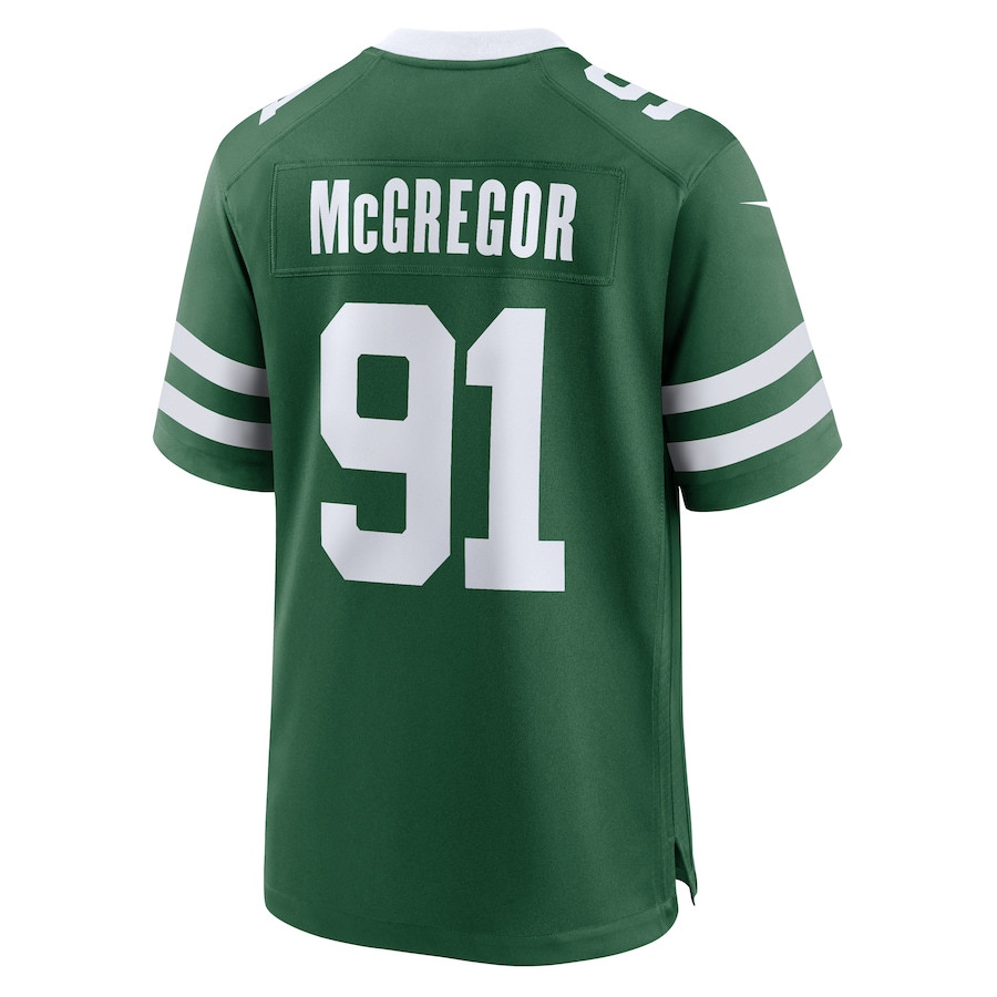 Braiden McGregor #91 New York Jets Game Jersey - Men's | Legacy Green - Image 3
