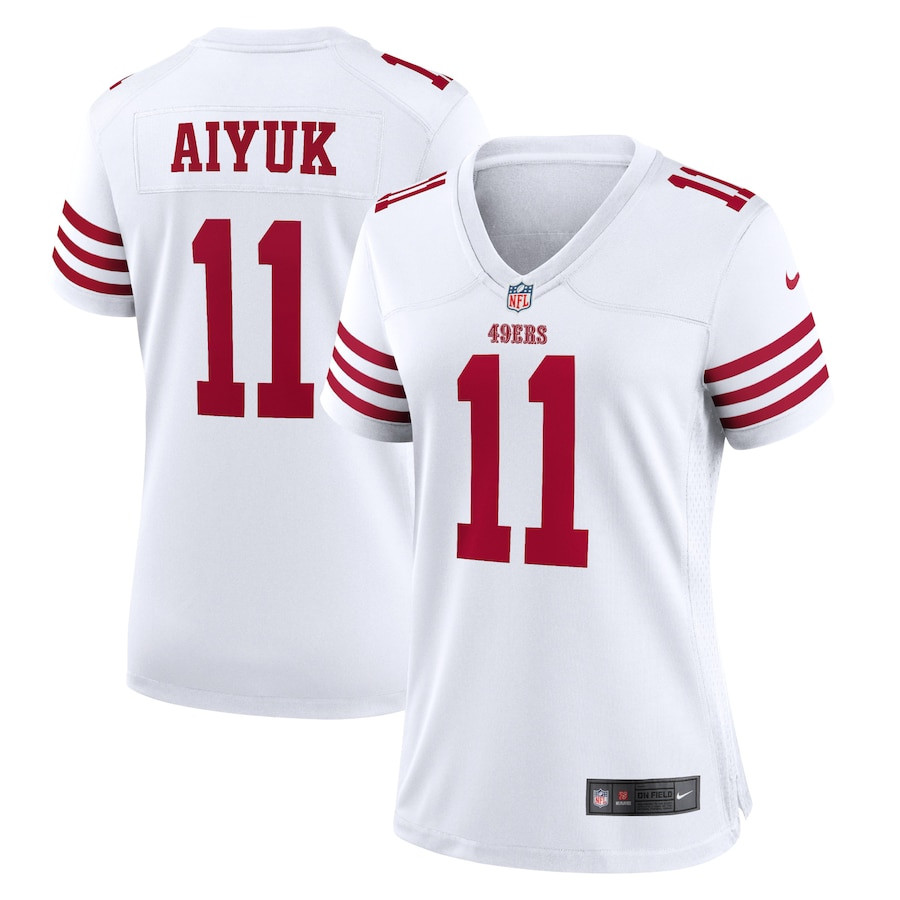 Brandon Aiyuk #11 San Francisco 49ers Game Jersey - Women's | White