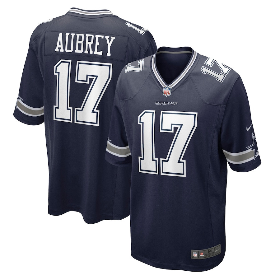 Brandon Aubrey #17 Dallas Cowboys Game Jersey - Men's | Navy