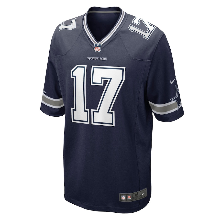 Alternative view of Brandon Aubrey #17 Dallas Cowboys Game Jersey - Men's | Navy