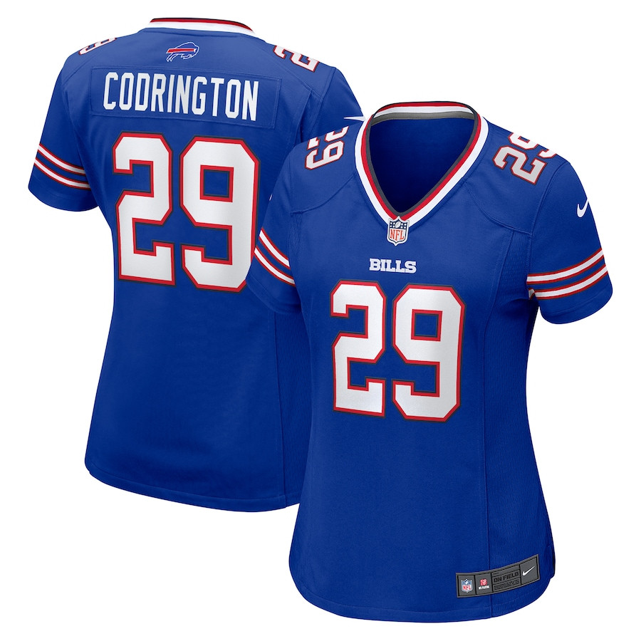 Brandon Codrington #29 Buffalo Bills Game Jersey - Women's | Royal
