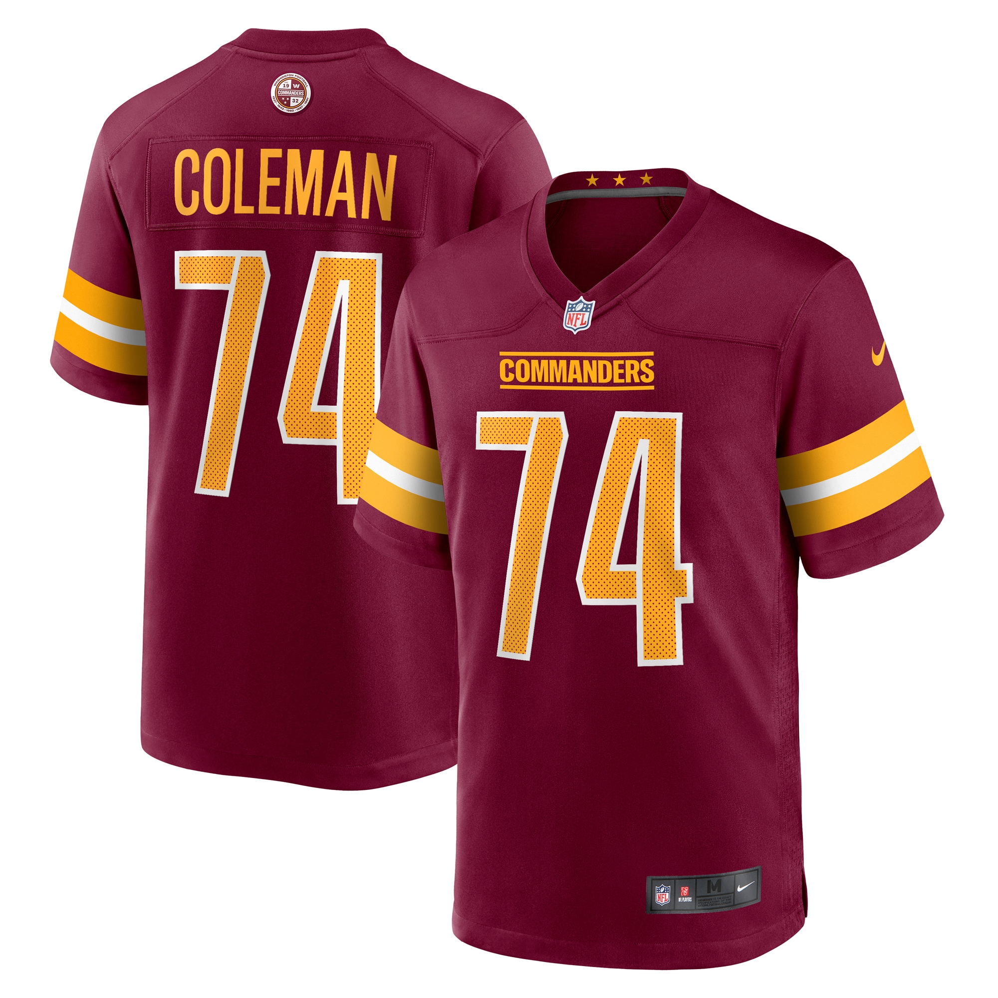 Brandon Coleman Washington Commanders Game Jersey - Men's