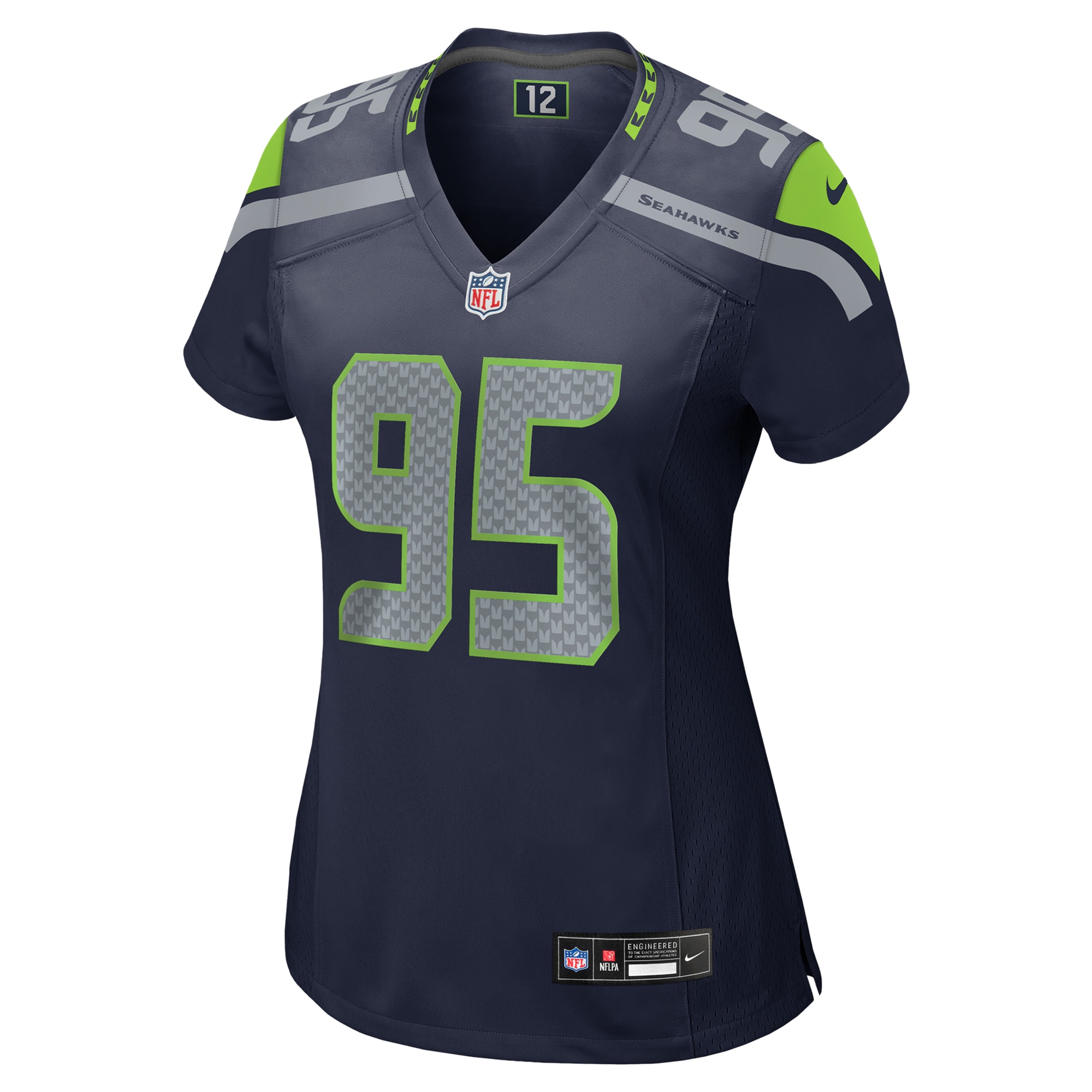 Alternative view of Brandon Pili Seattle Seahawks Game Jersey - Women's