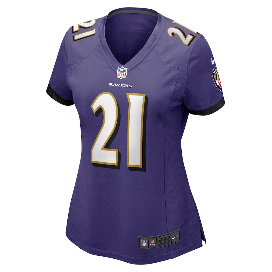 Alternative view of Brandon Stephens #21 Baltimore Ravens Game Jersey - Women's | Purple