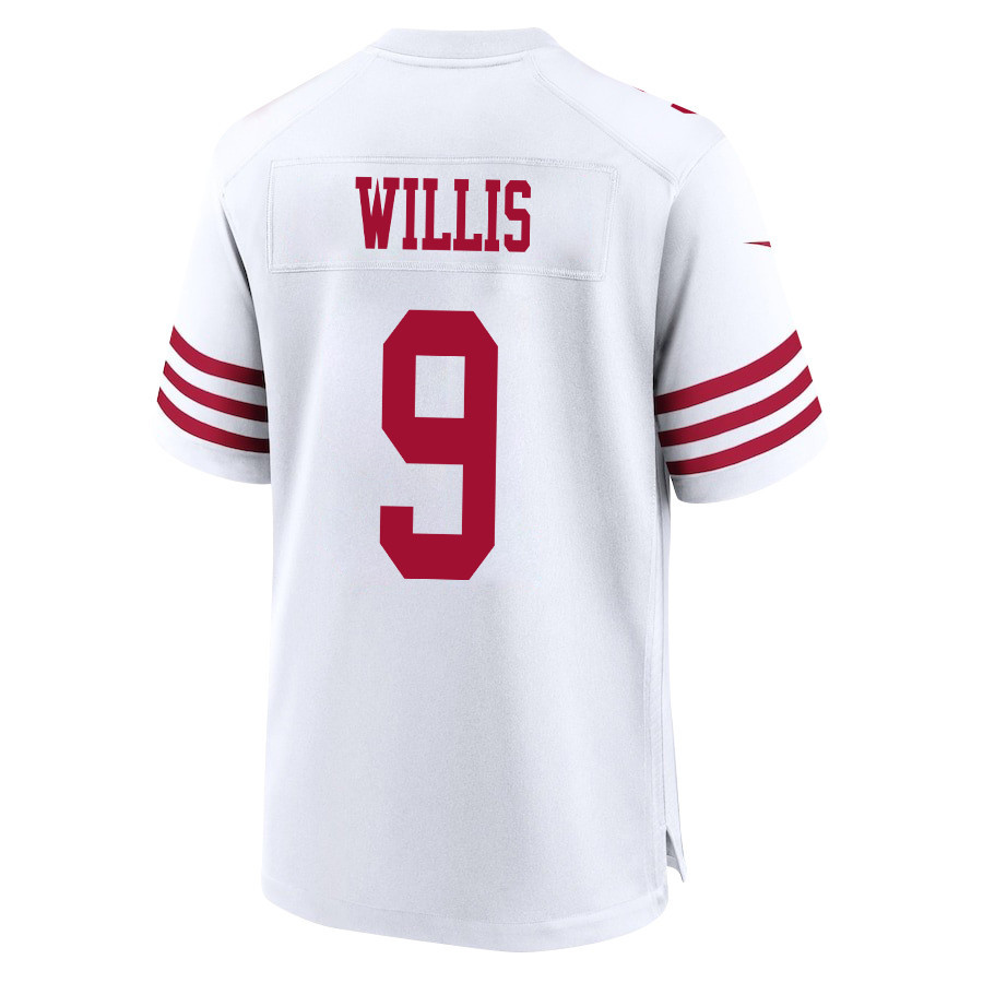 Brayden Willis #9 San Francisco 49ers Game Jersey - Men's | White - Image 3