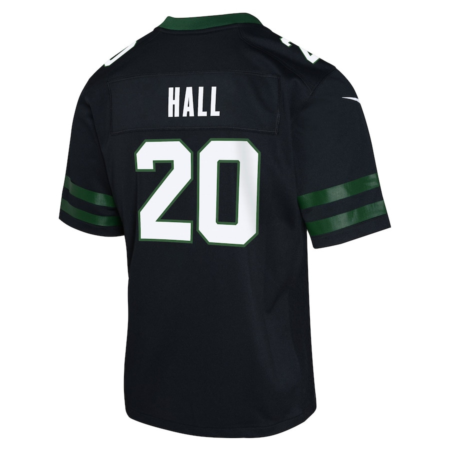 Breece Hall #20 New York Jets Alternate Game Jersey - Youth | Legacy Black - Image 3