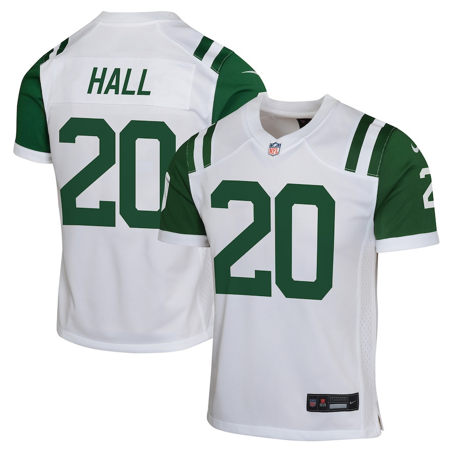 Breece Hall #20 New York Jets Alternate Game Jersey - Youth | White