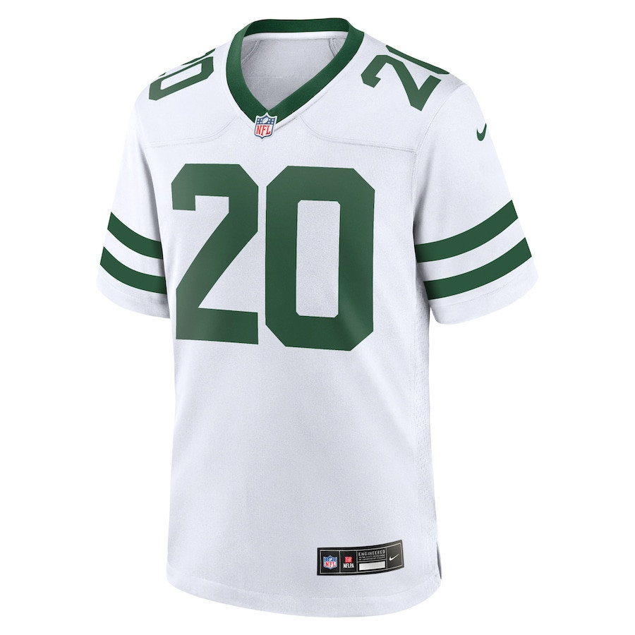Alternative view of Breece Hall #20 New York Jets Game Jersey - Men's