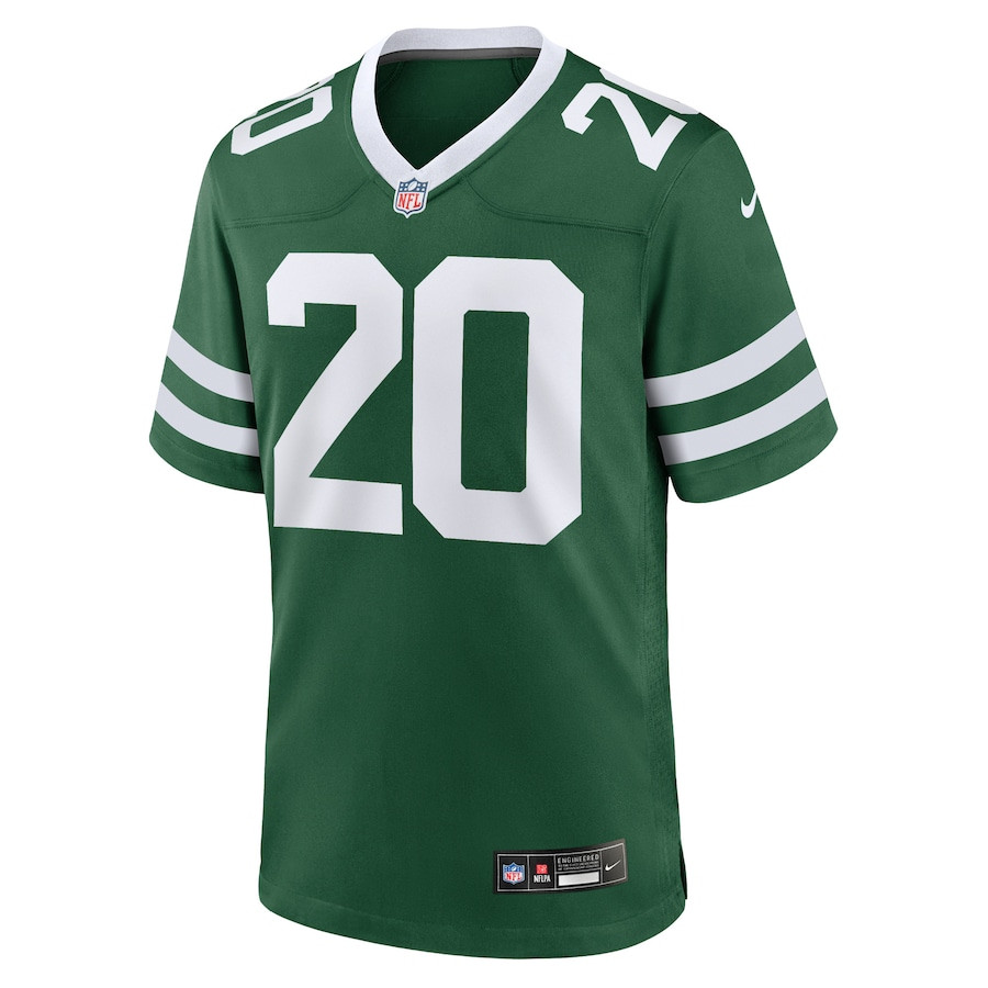 Alternative view of Breece Hall #20 New York Jets Game Jersey - Men's | Legacy Green